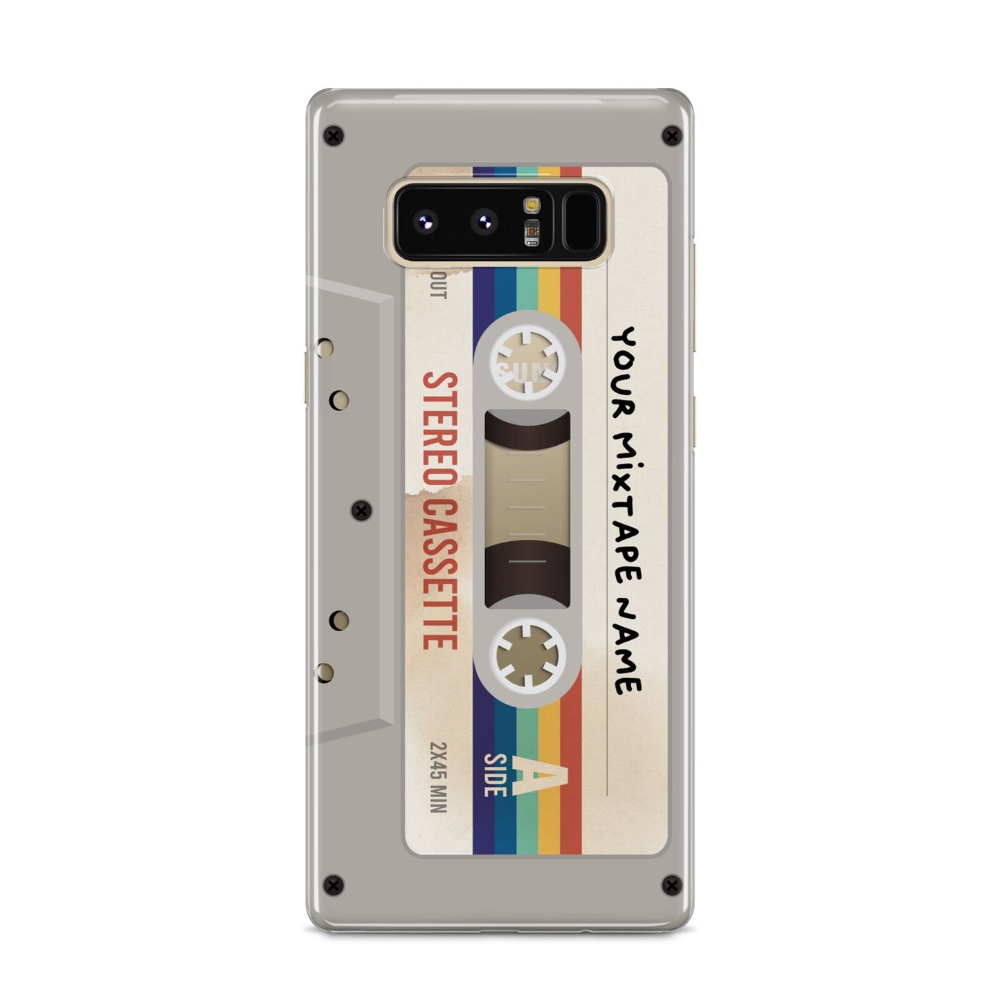 Personalised Multicoloured Mixtape Samsung Galaxy S8 Case