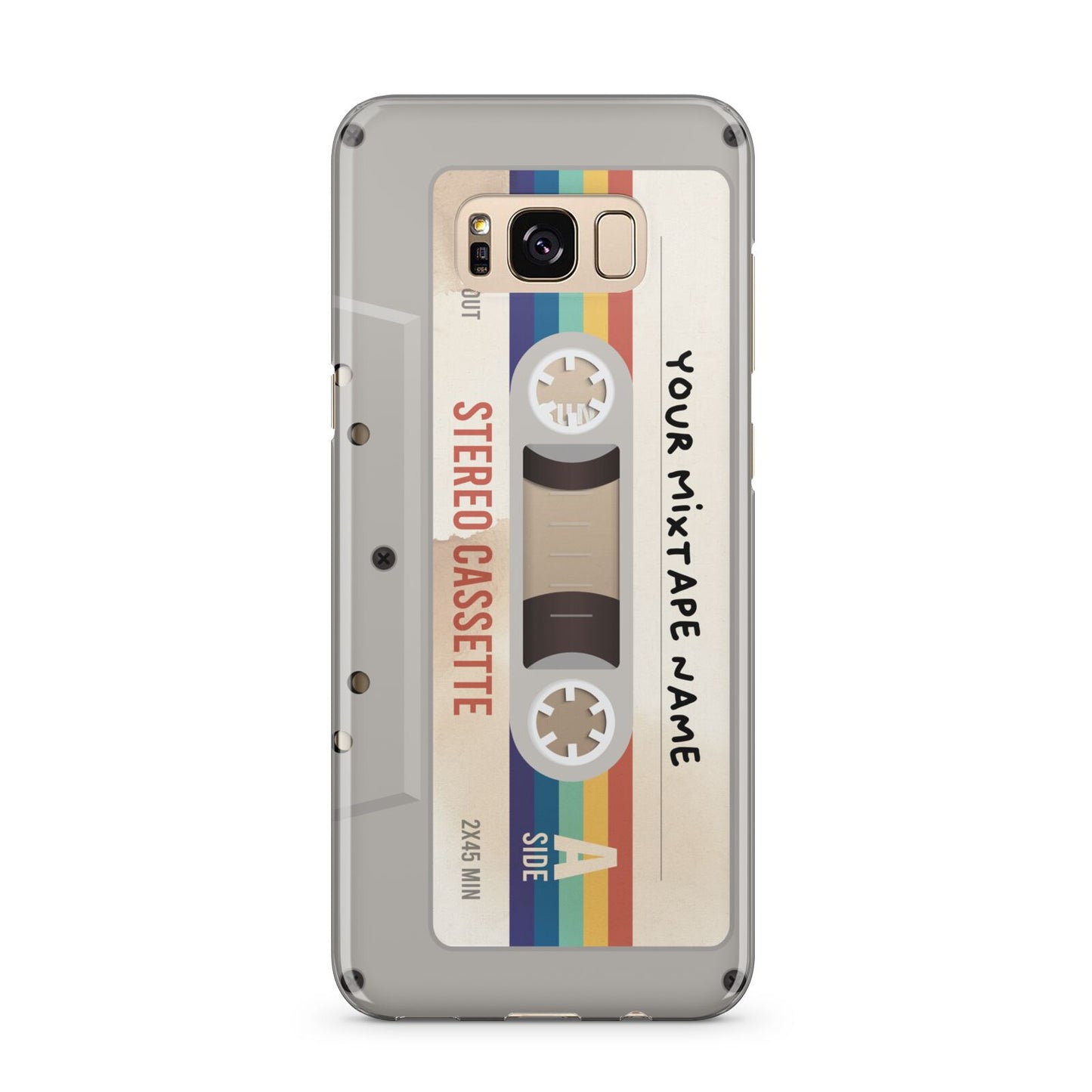 Personalised Multicoloured Mixtape Samsung Galaxy S8 Plus Case