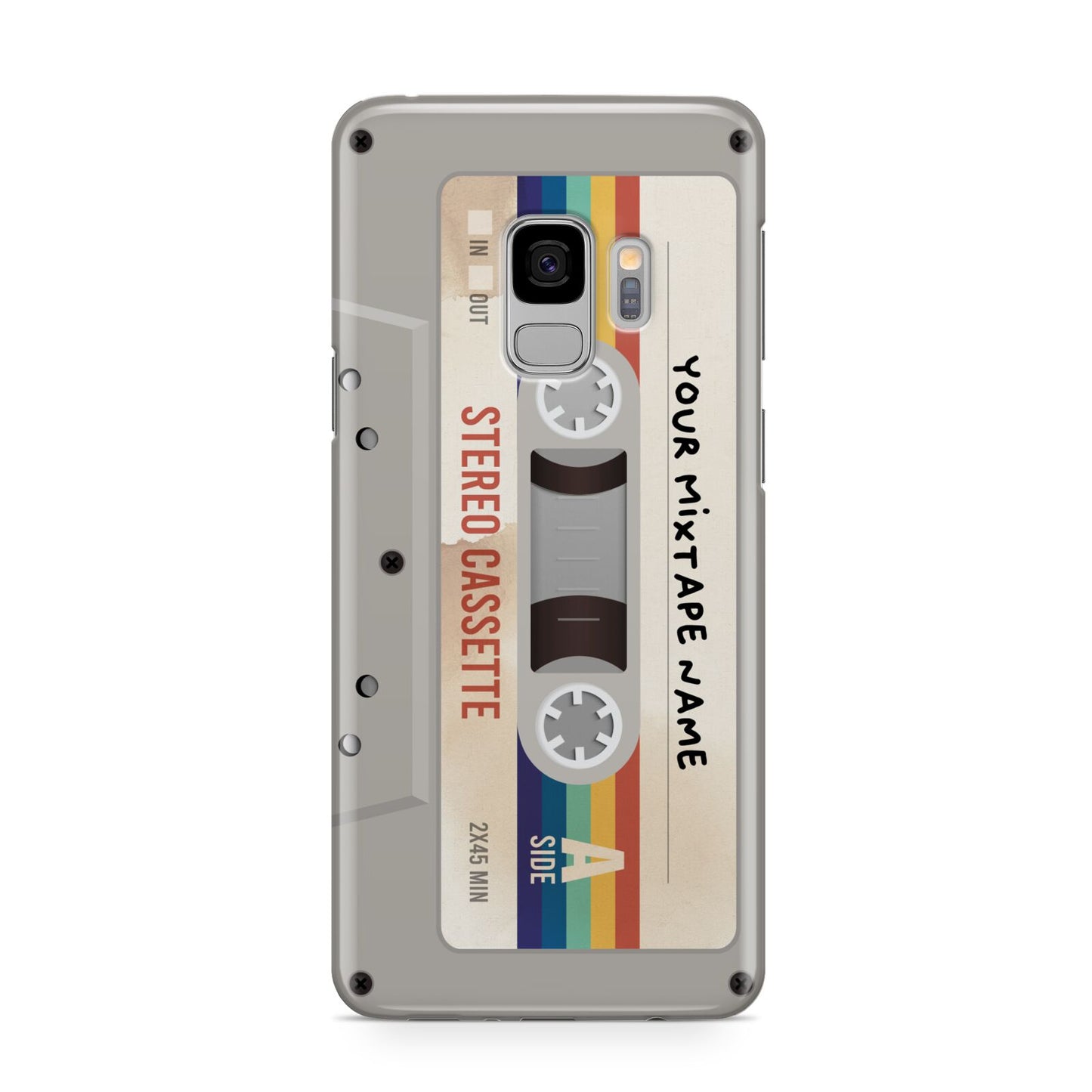 Personalised Multicoloured Mixtape Samsung Galaxy S9 Case