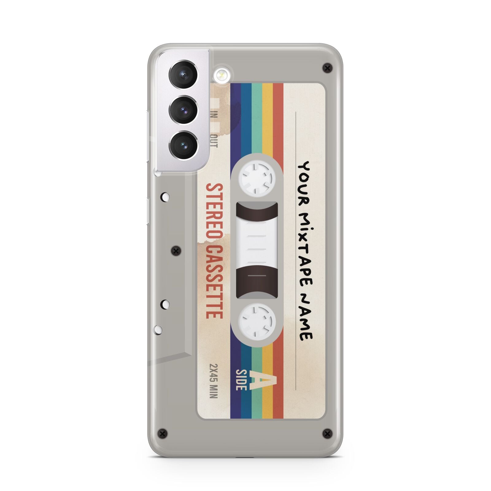 Personalised Multicoloured Mixtape Samsung S21 Case