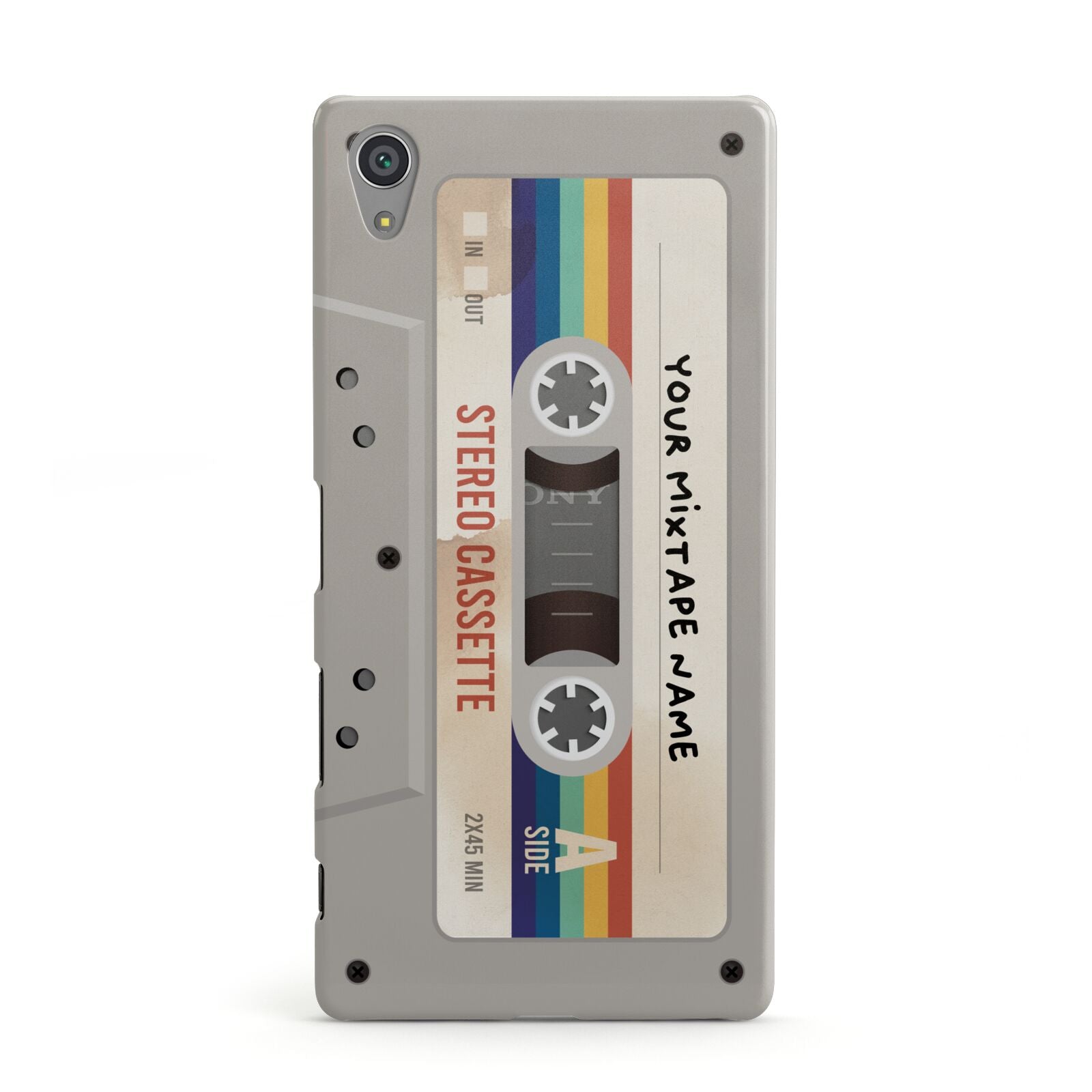 Personalised Multicoloured Mixtape Sony Xperia Case