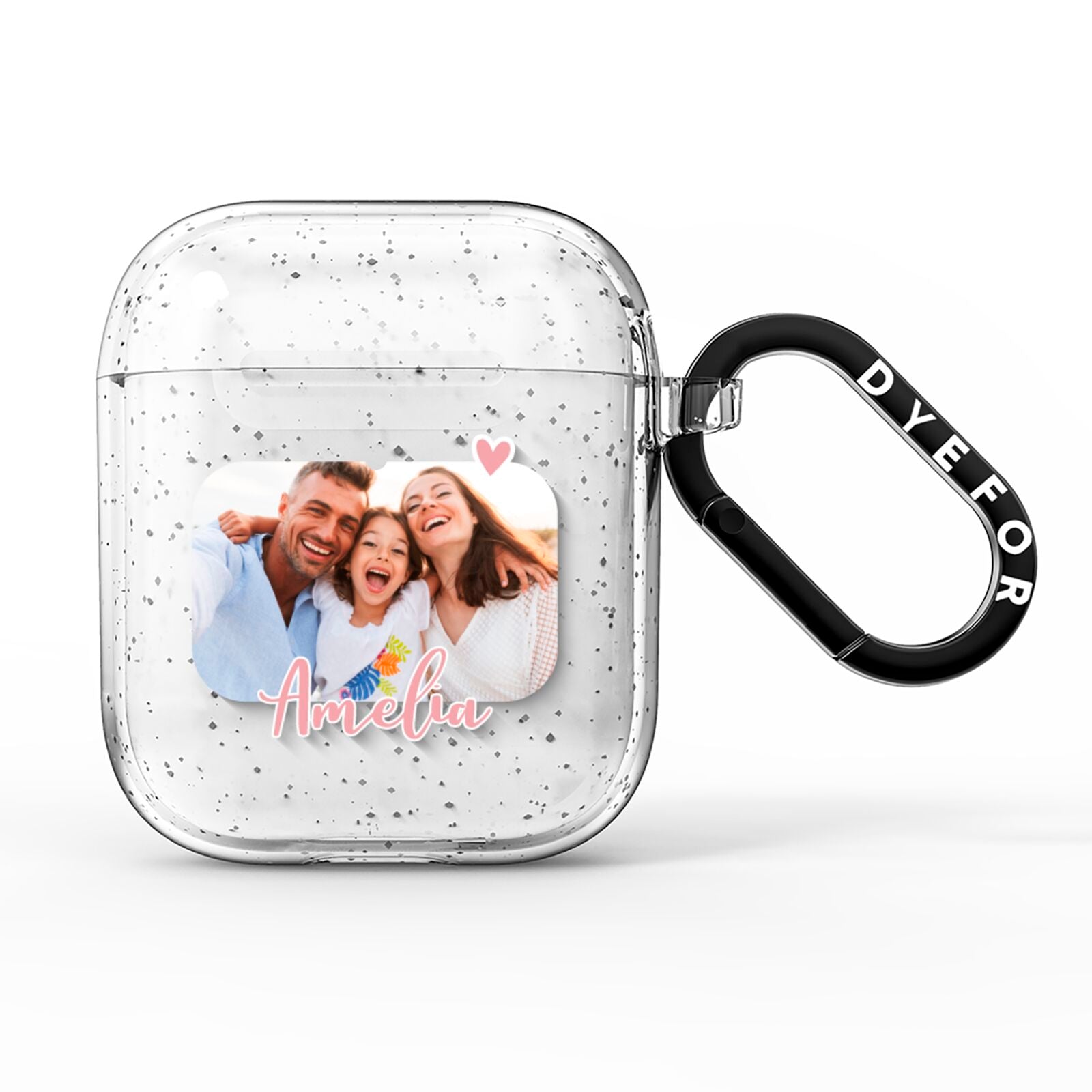 Personalised Mummy Photo AirPods Glitter Case