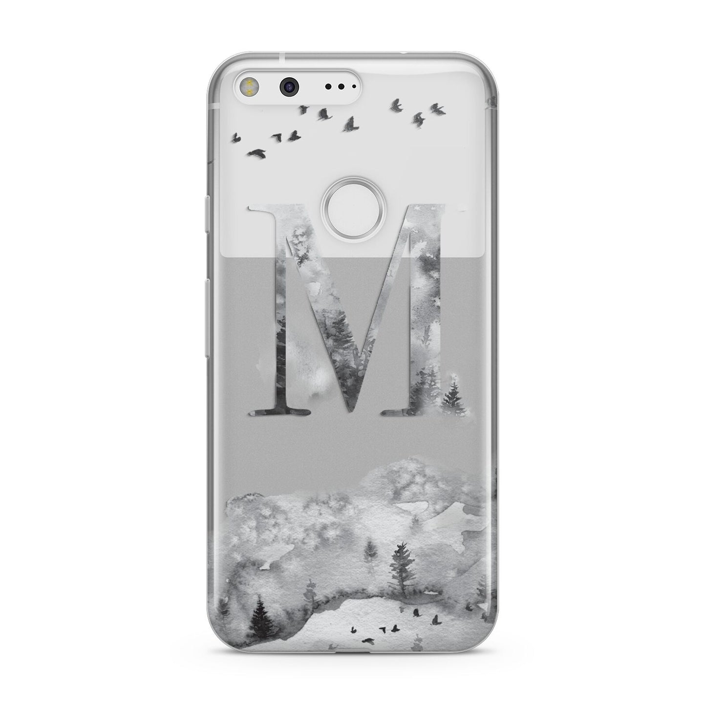 Personalised Mystical Monogram Clear Google Pixel Case