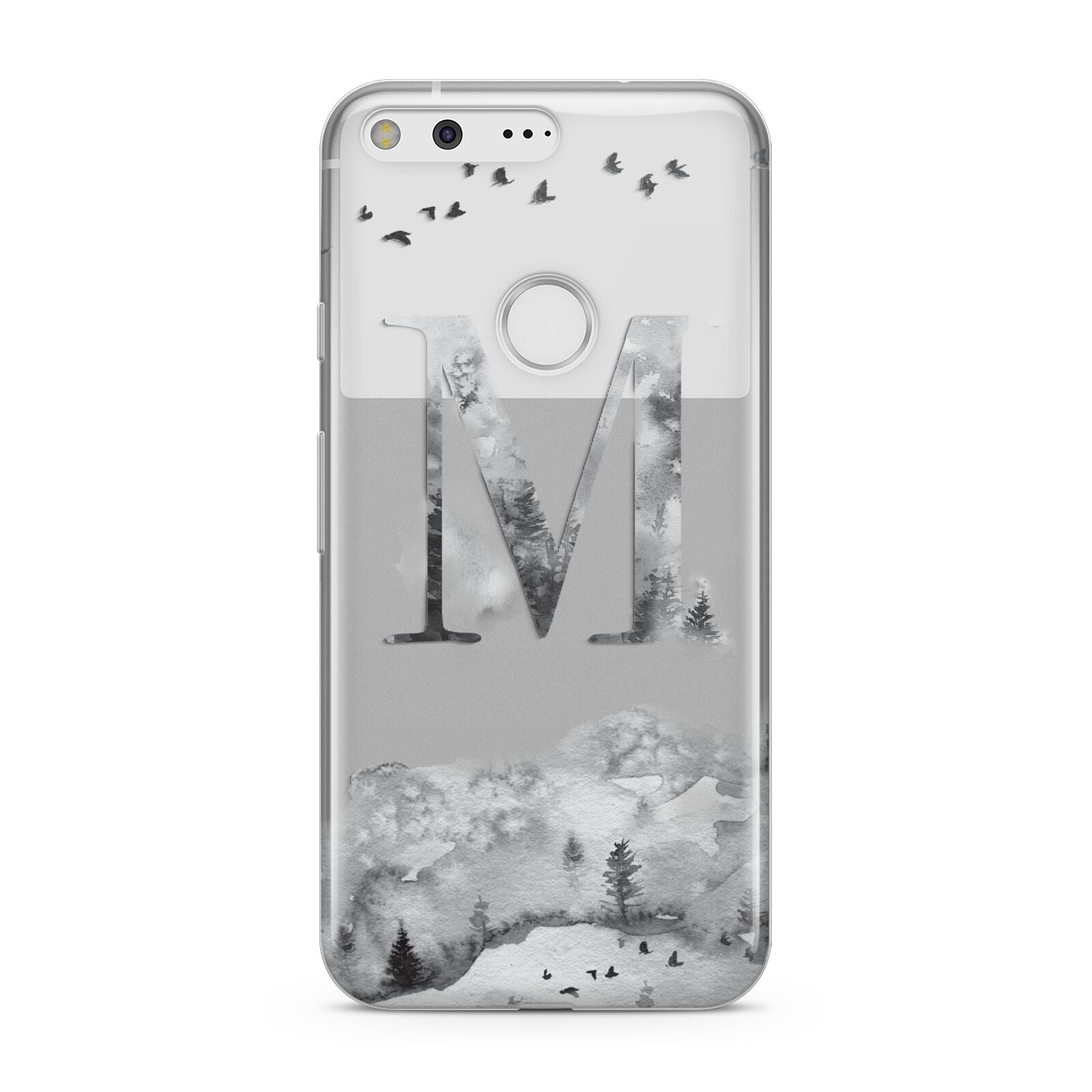 Personalised Mystical Monogram Clear Google Pixel Case