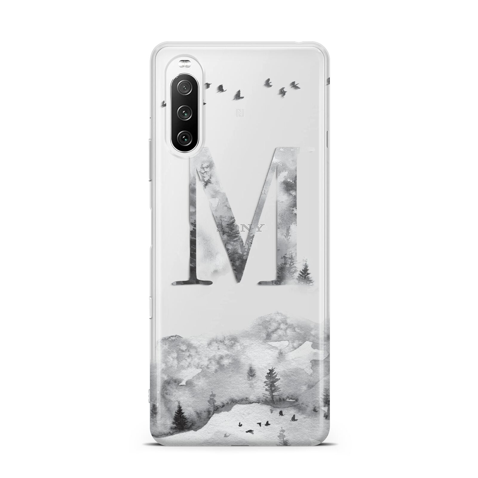 Personalised Mystical Monogram Clear Sony Xperia 10 III Case