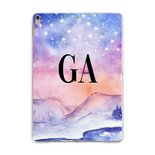 Personalised Mystical Sky Apple iPad Gold Case