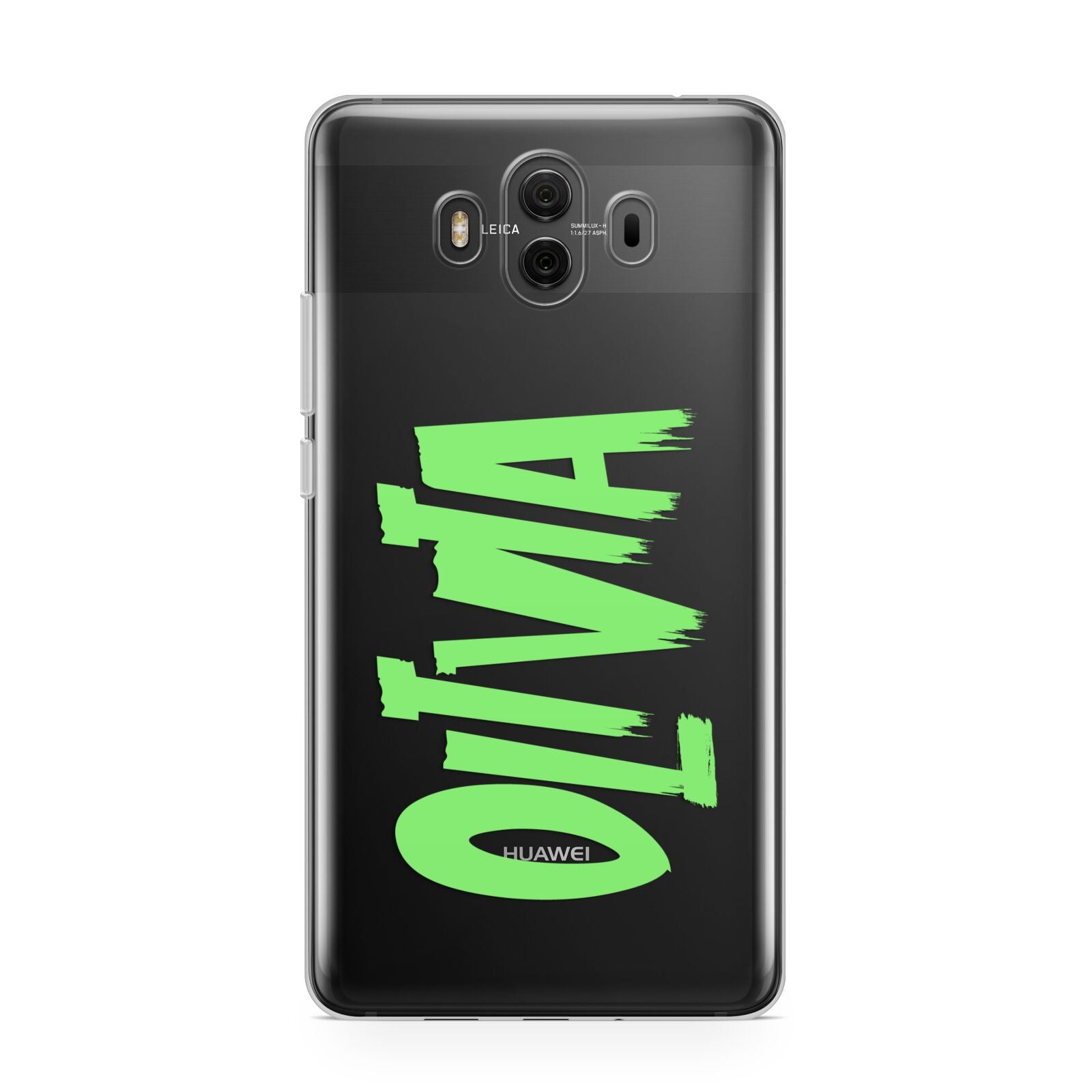 Personalised Name Green Spooky Huawei Mate 10 Protective Phone Case