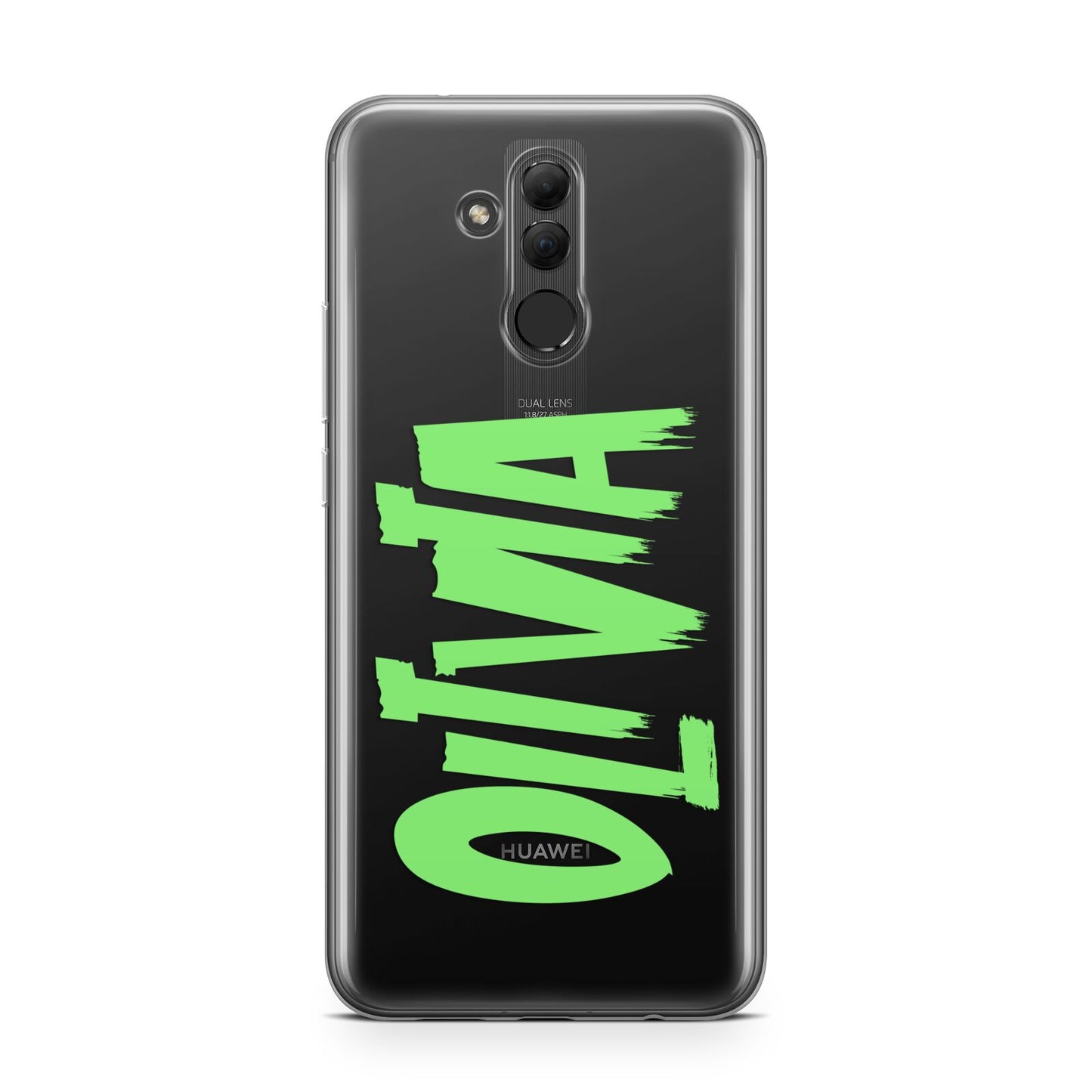 Personalised Name Green Spooky Huawei Mate 20 Lite