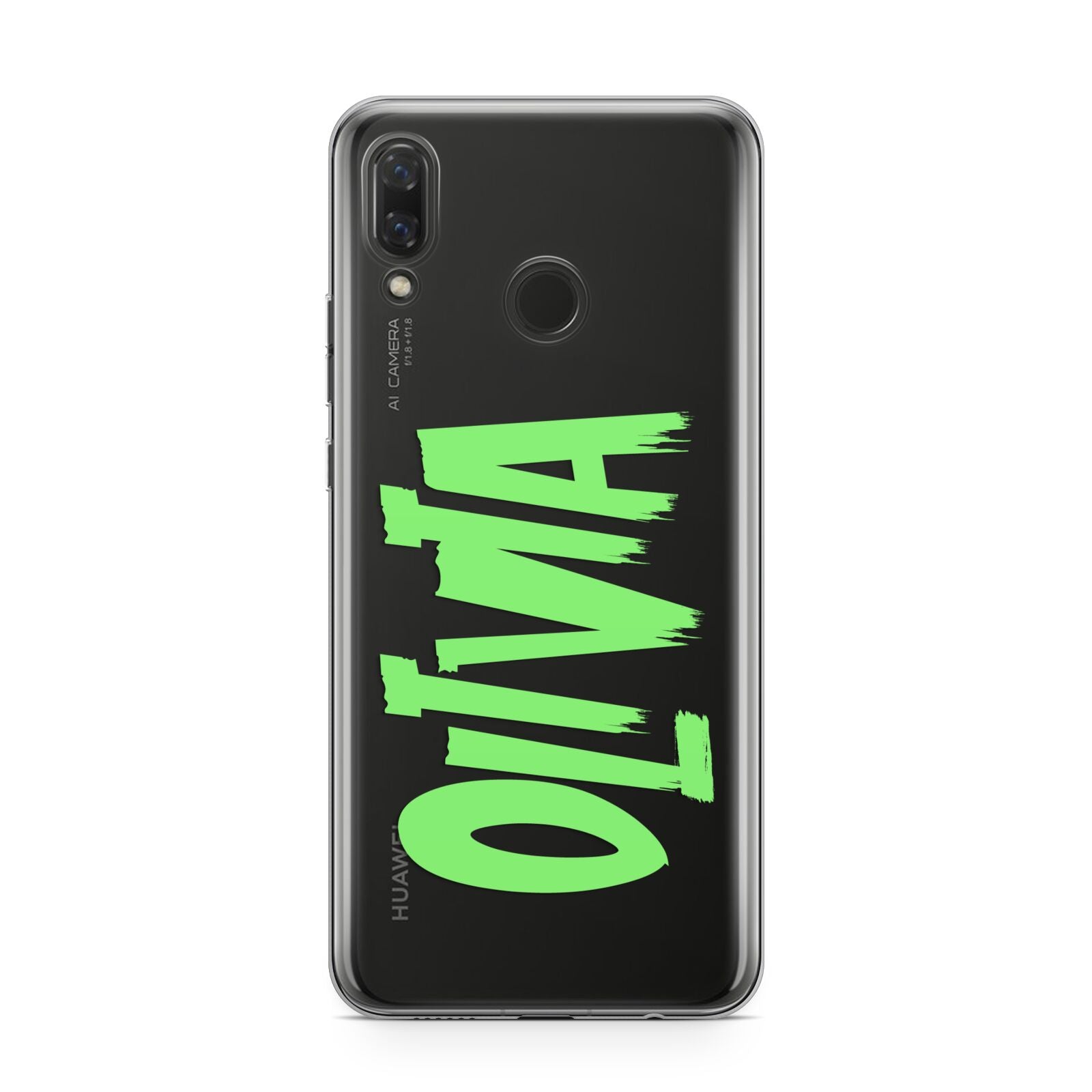 Personalised Name Green Spooky Huawei Nova 3 Phone Case