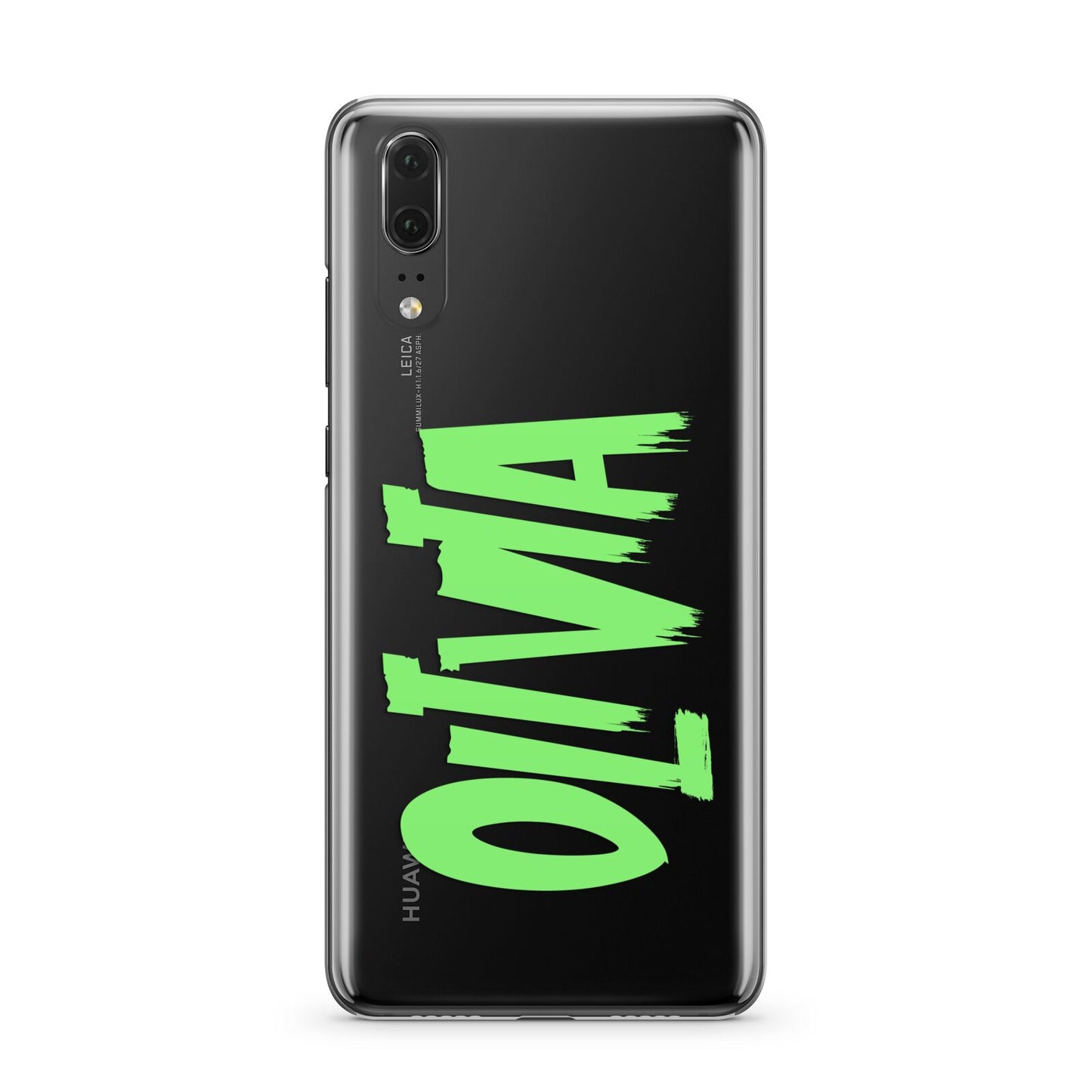 Personalised Name Green Spooky Huawei P20 Phone Case