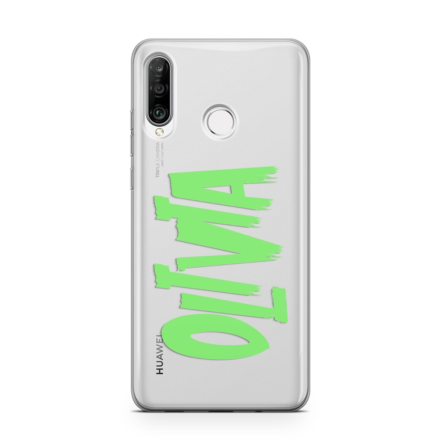 Personalised Name Green Spooky Huawei P30 Lite Phone Case