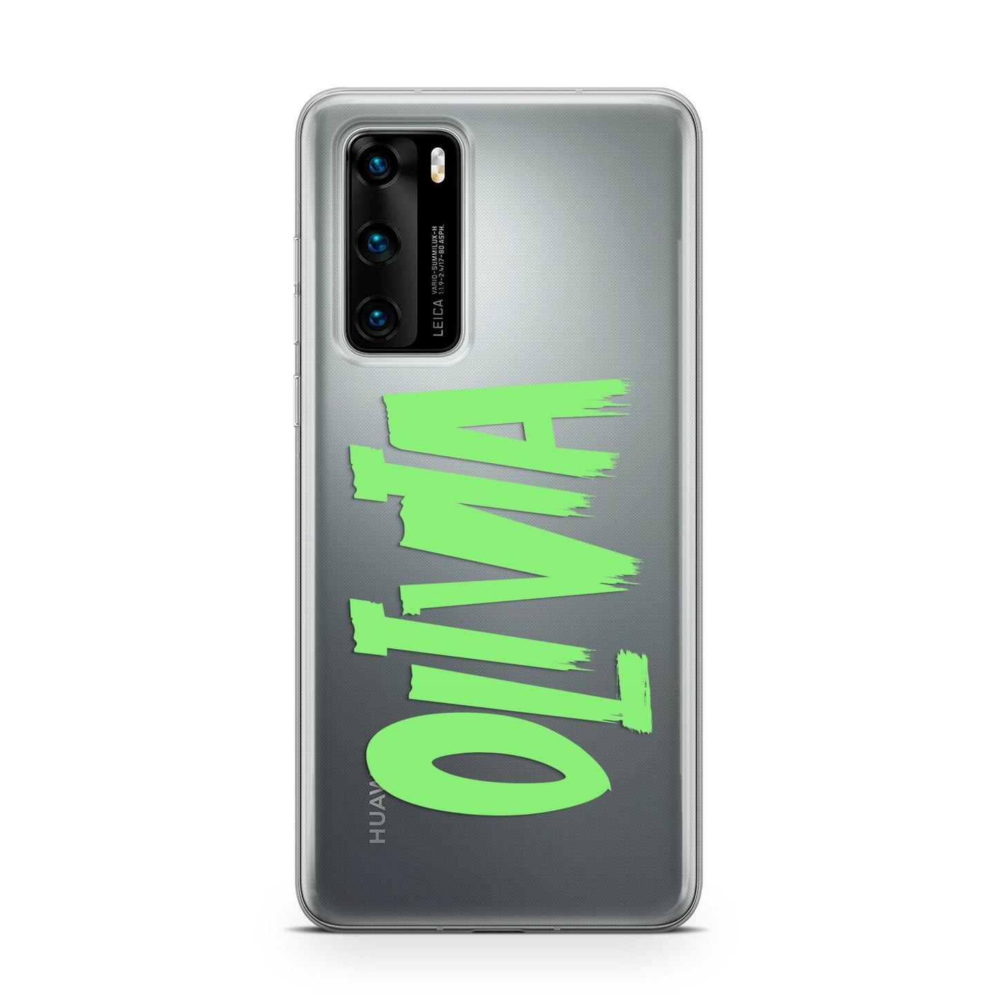 Personalised Name Green Spooky Huawei P40 Phone Case