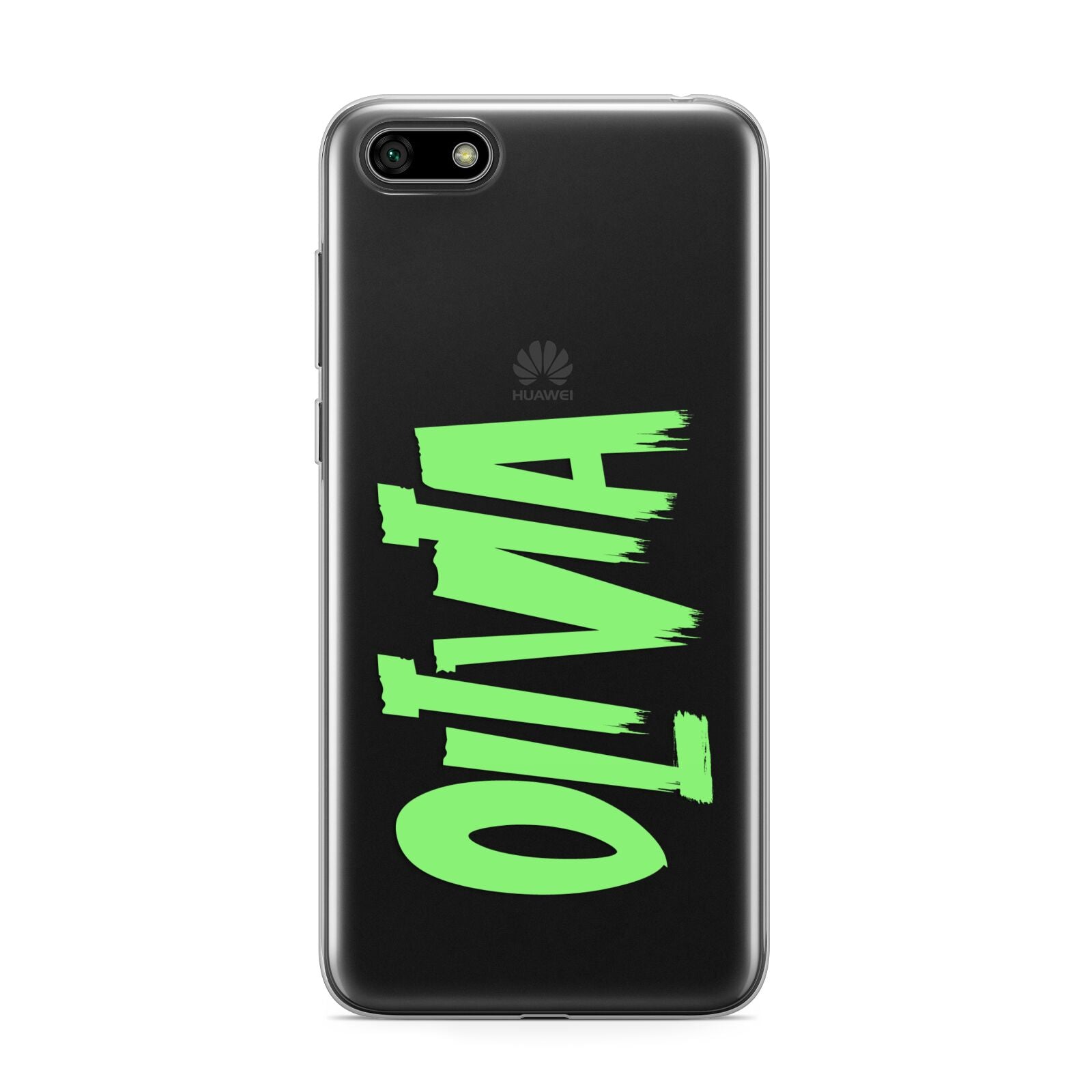 Personalised Name Green Spooky Huawei Y5 Prime 2018 Phone Case