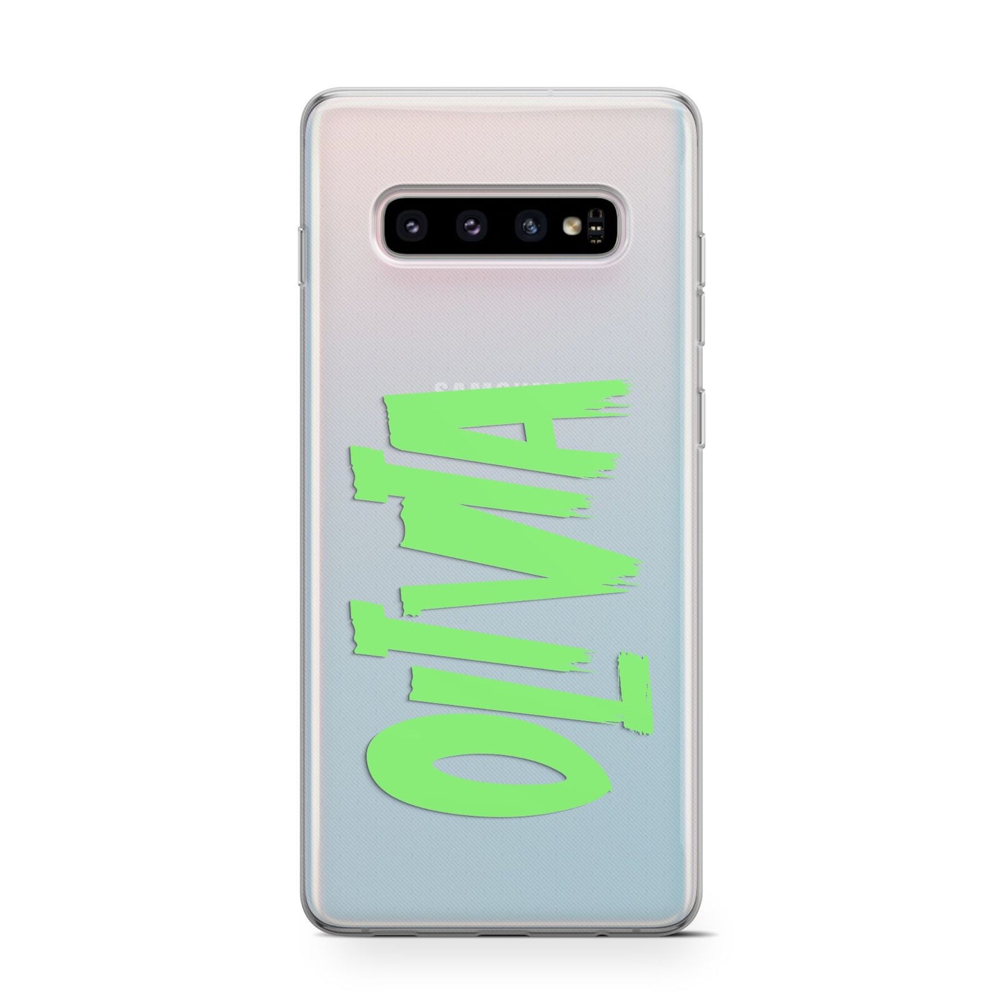 Personalised Name Green Spooky Protective Samsung Galaxy Case