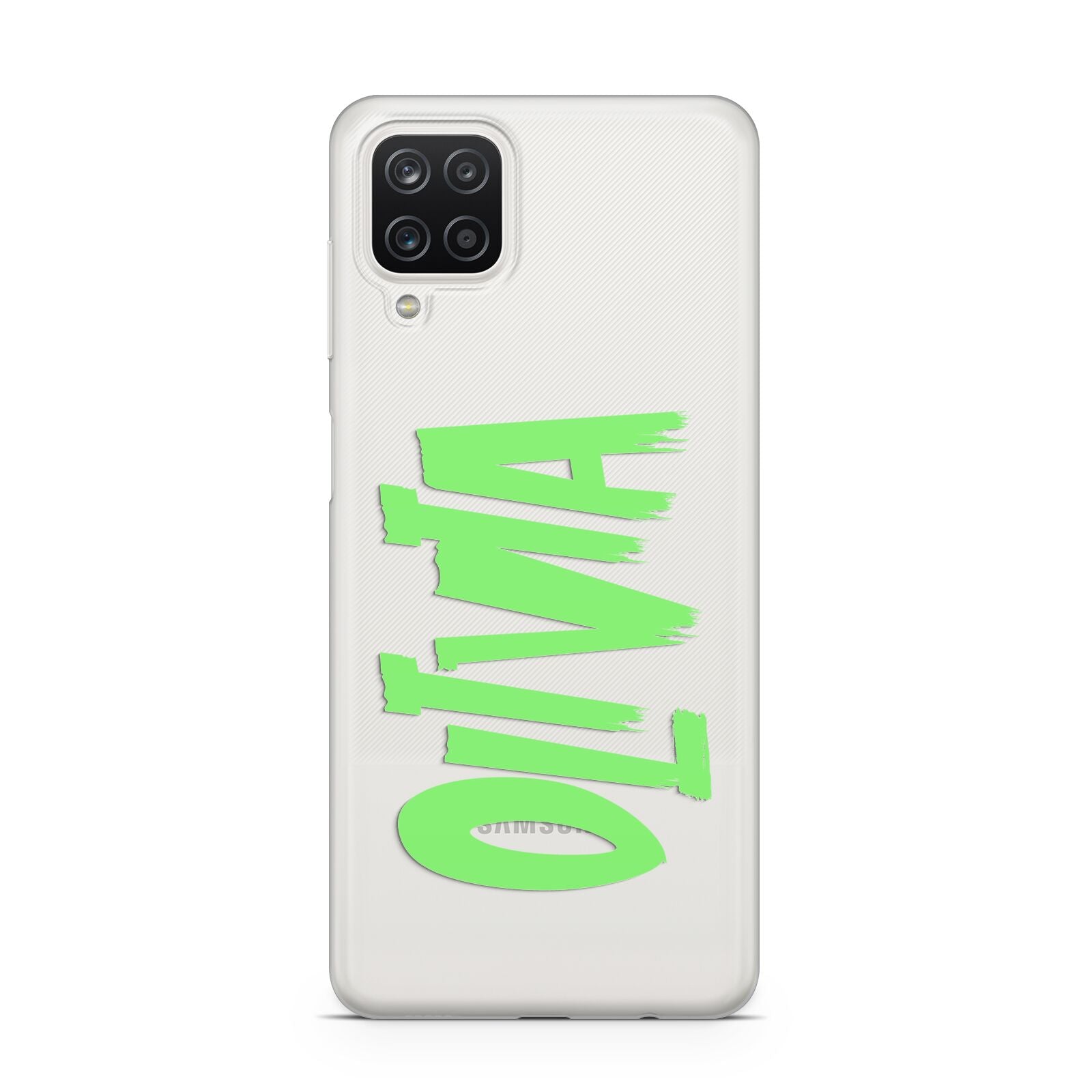 Personalised Name Green Spooky Samsung A12 Case