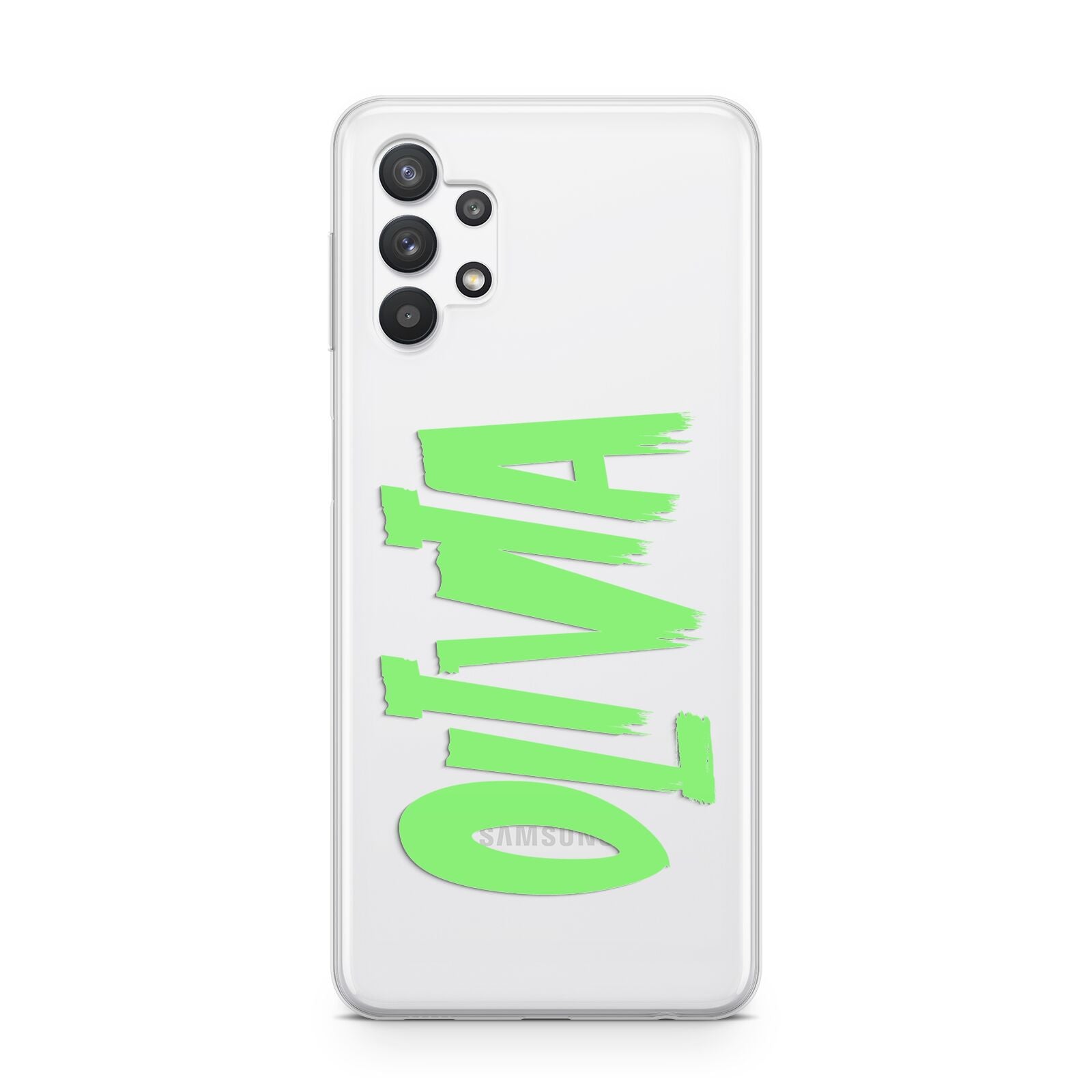 Personalised Name Green Spooky Samsung A32 5G Case