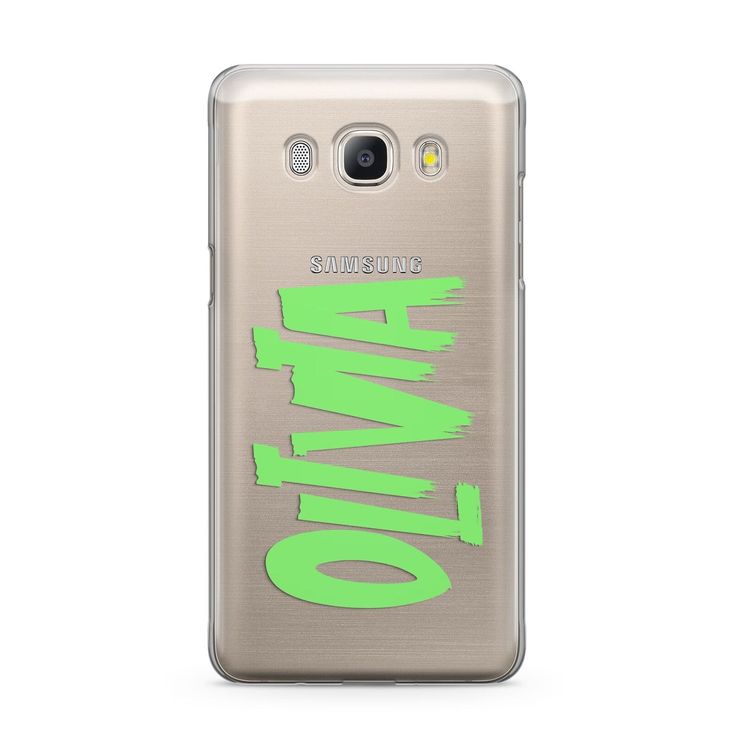 Personalised Name Green Spooky Samsung Galaxy J5 2016 Case