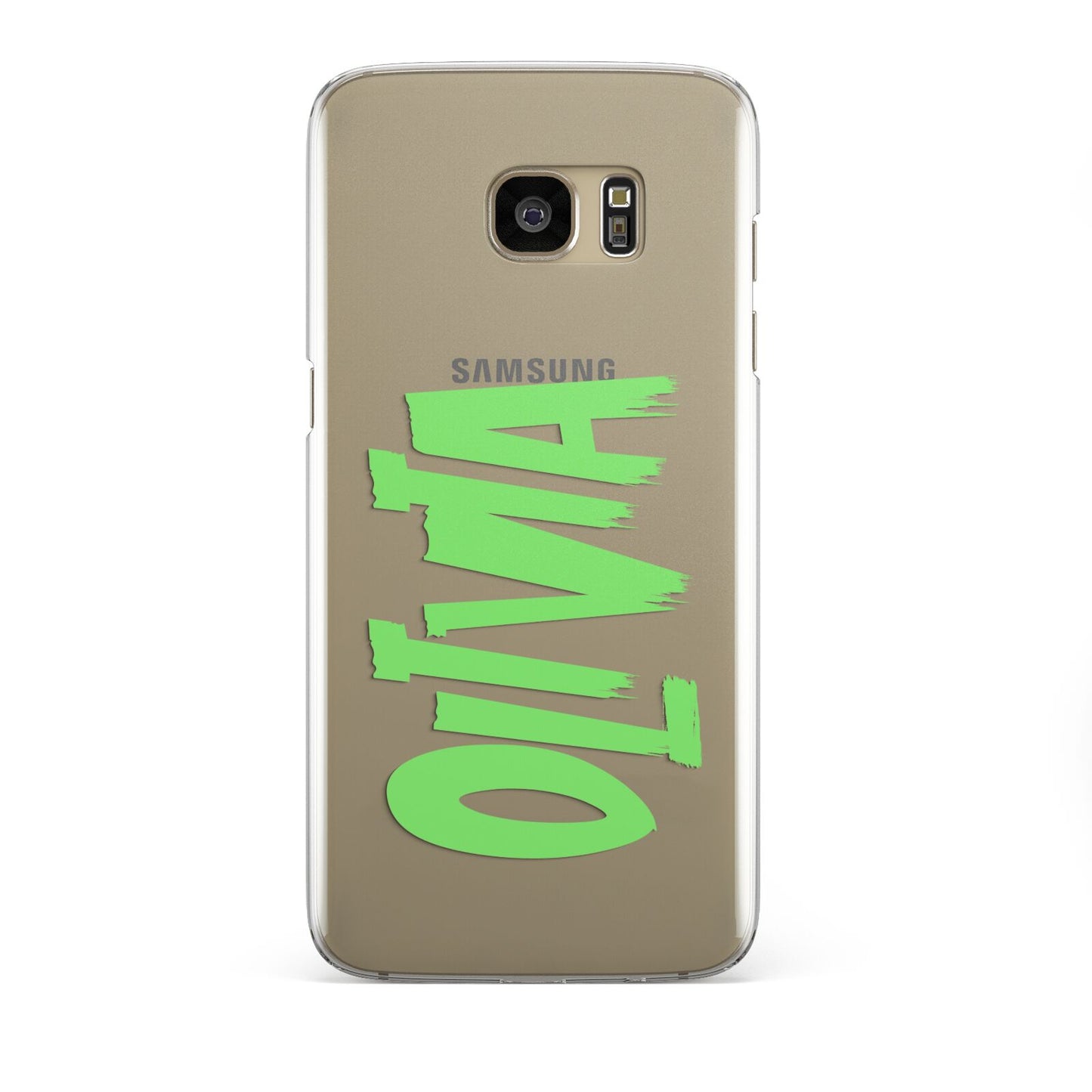 Personalised Name Green Spooky Samsung Galaxy S7 Edge Case