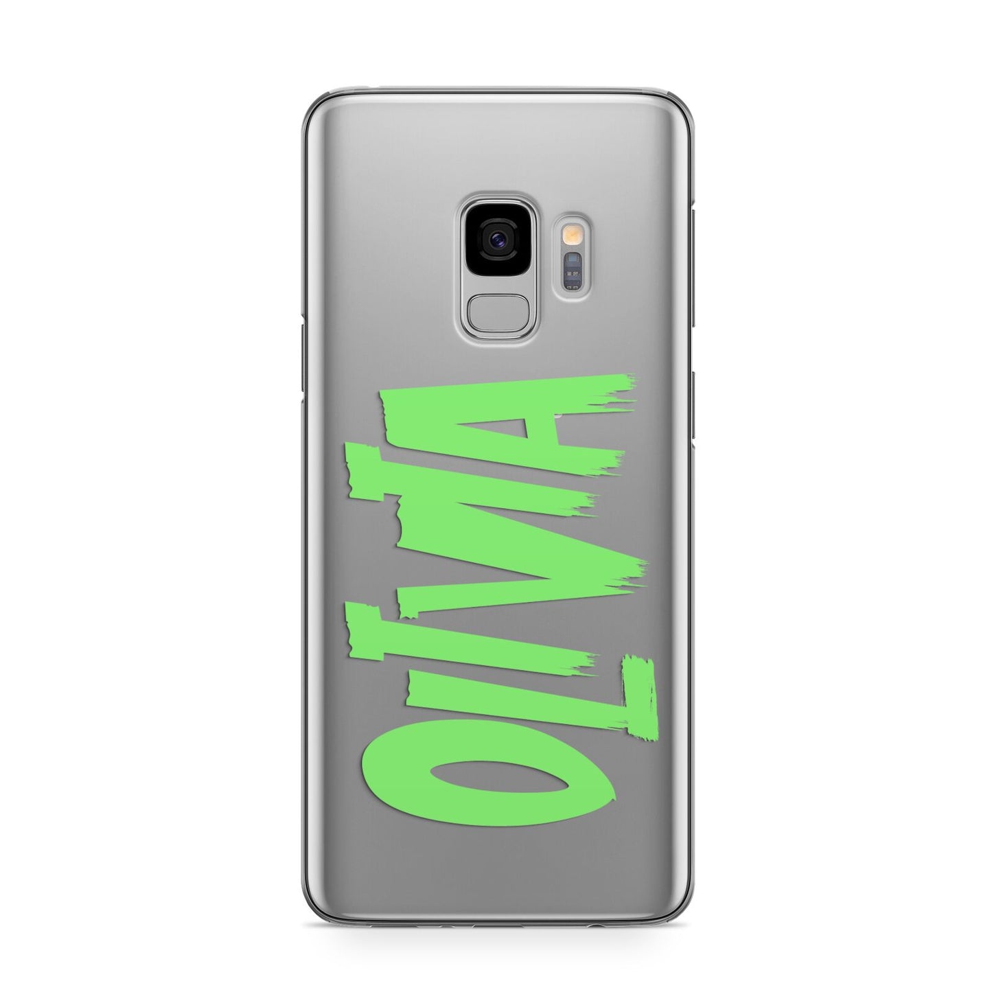 Personalised Name Green Spooky Samsung Galaxy S9 Case