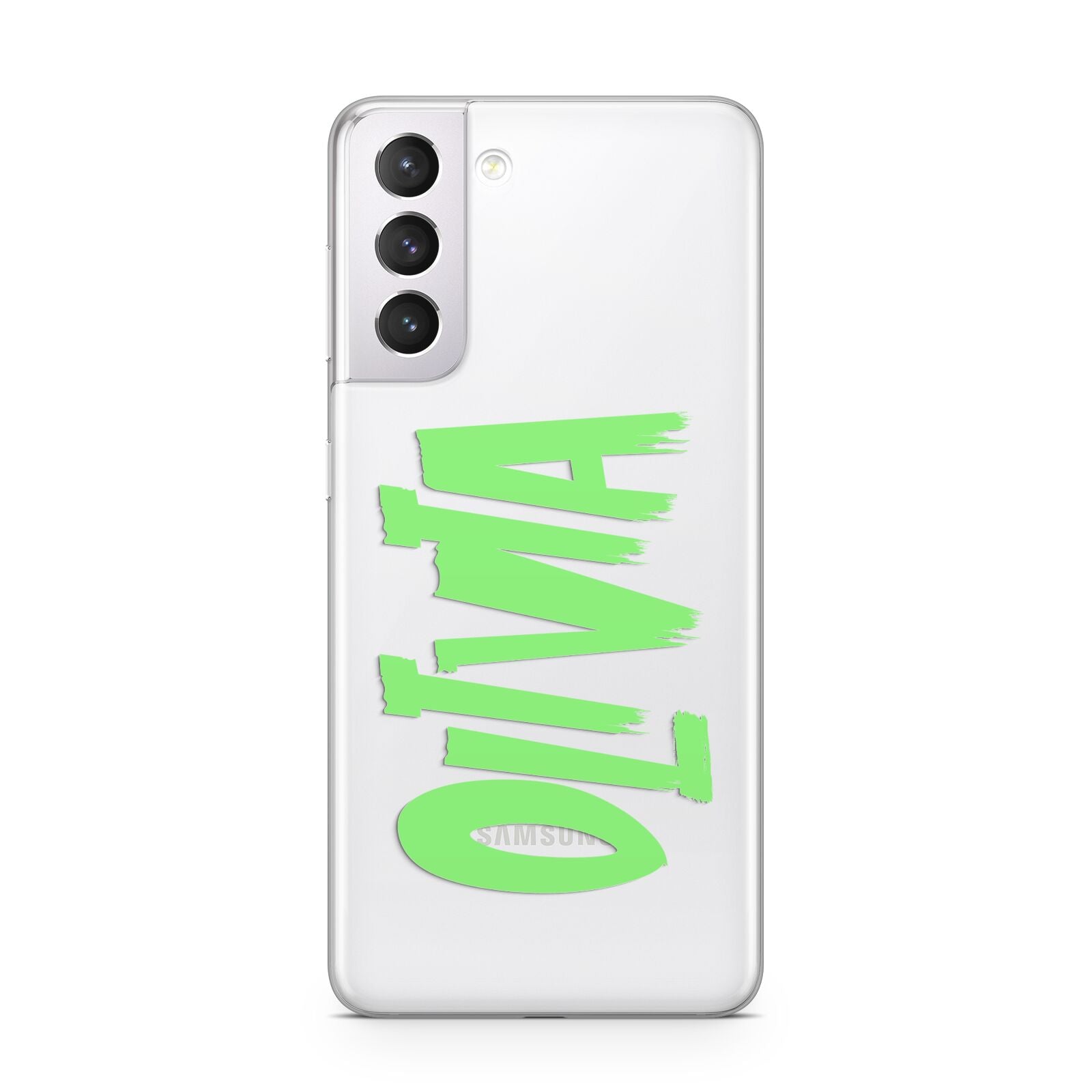 Personalised Name Green Spooky Samsung S21 Case