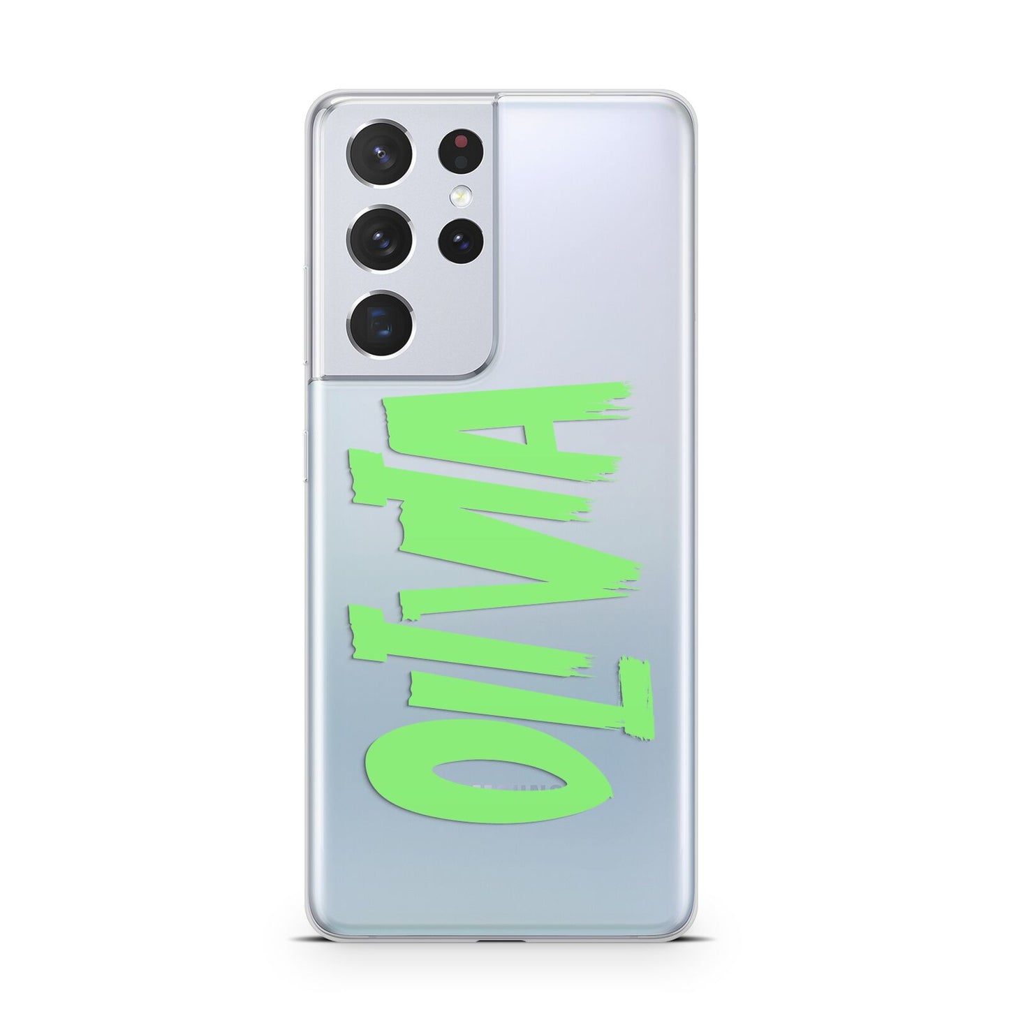 Personalised Name Green Spooky Samsung S21 Ultra Case