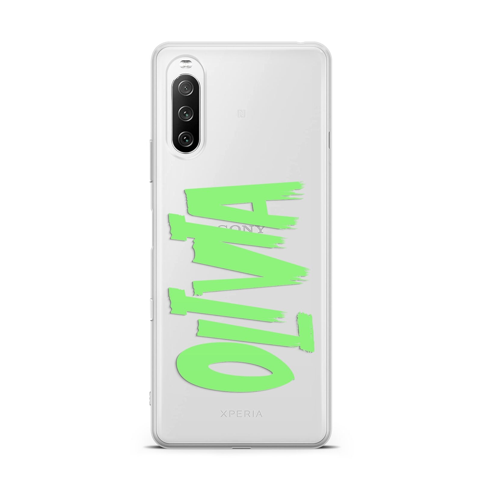 Personalised Name Green Spooky Sony Xperia 10 III Case