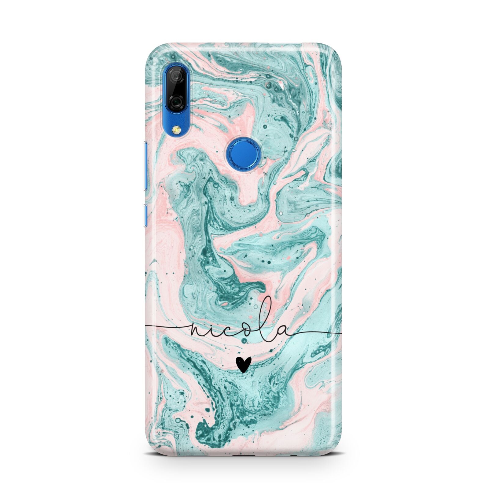 Personalised Name Green Swirl Marble Huawei P Smart Z