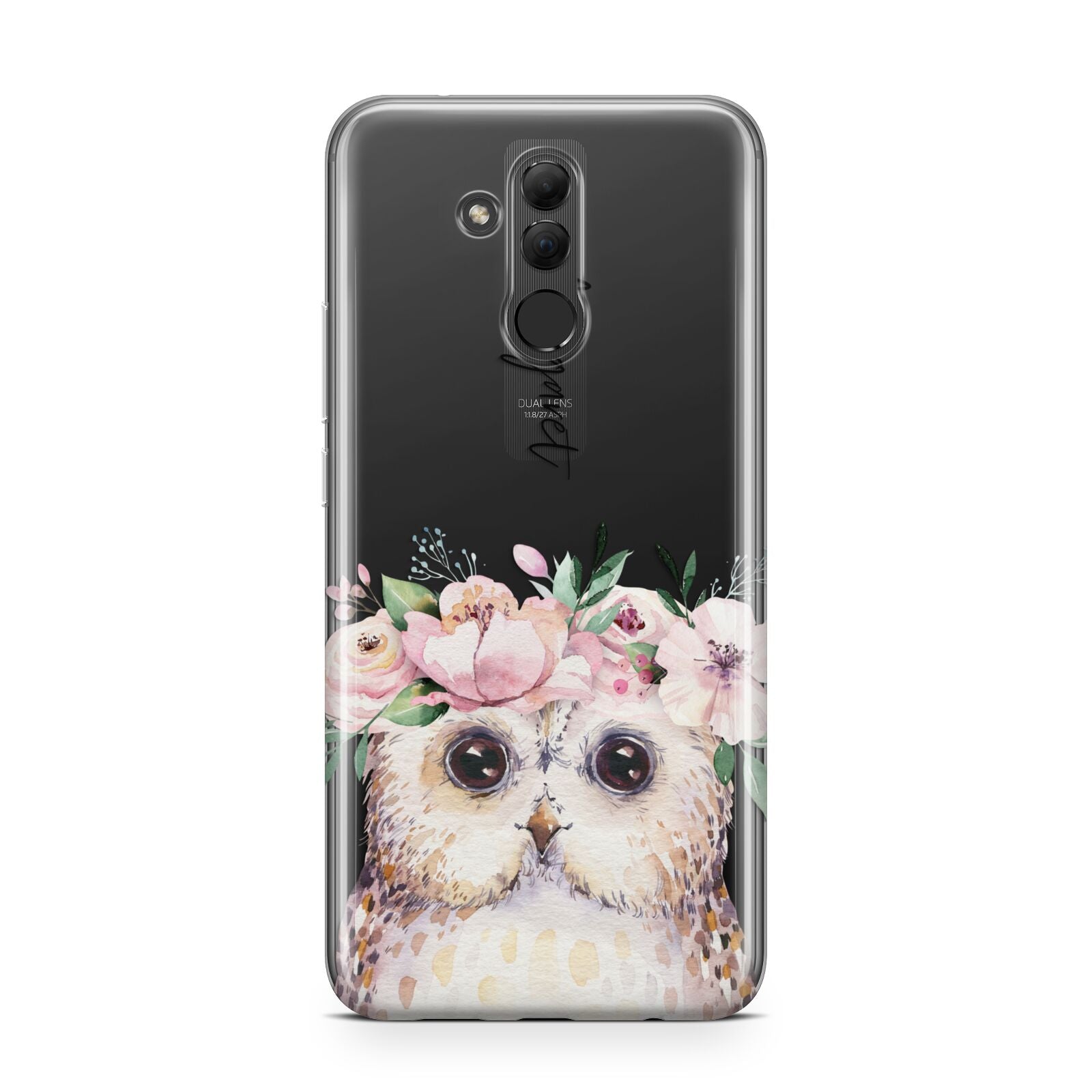 Personalised Name Owl Huawei Mate 20 Lite