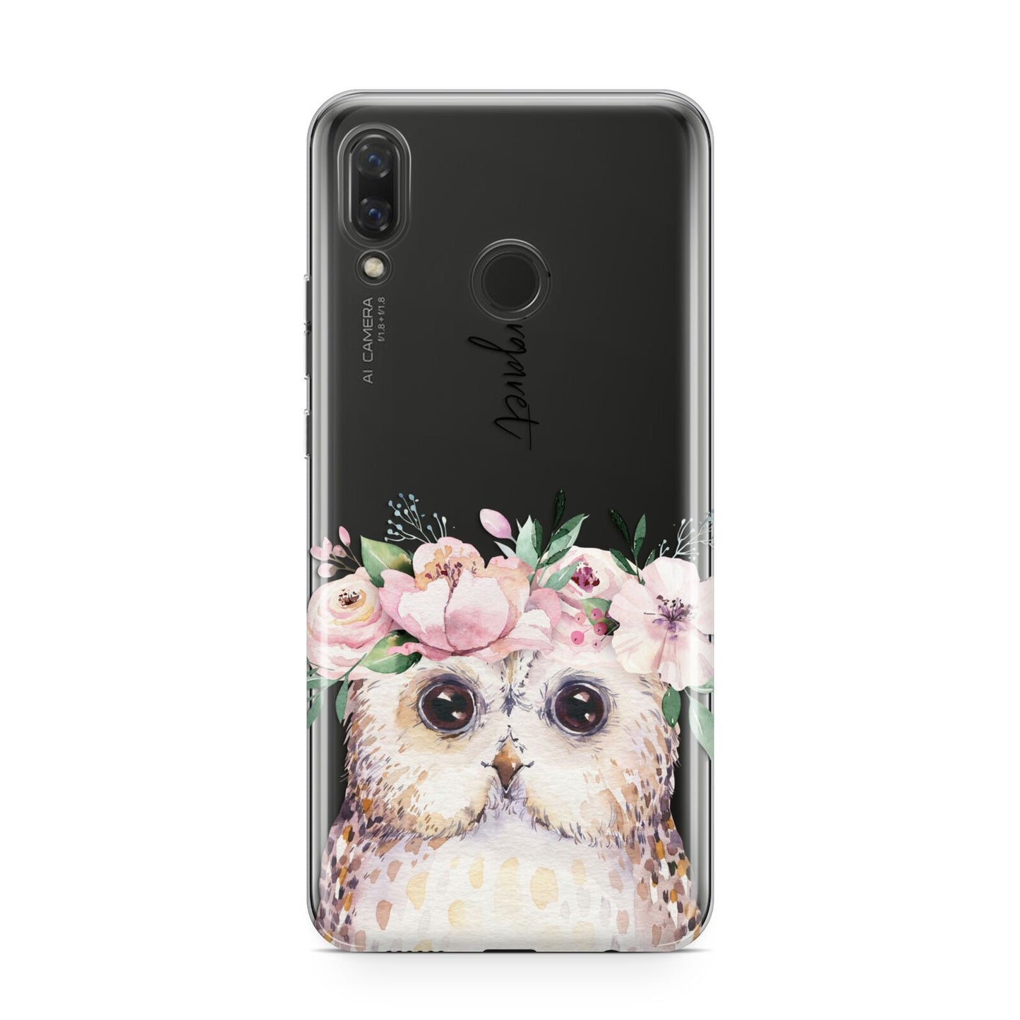 Personalised Name Owl Huawei Nova 3 Phone Case