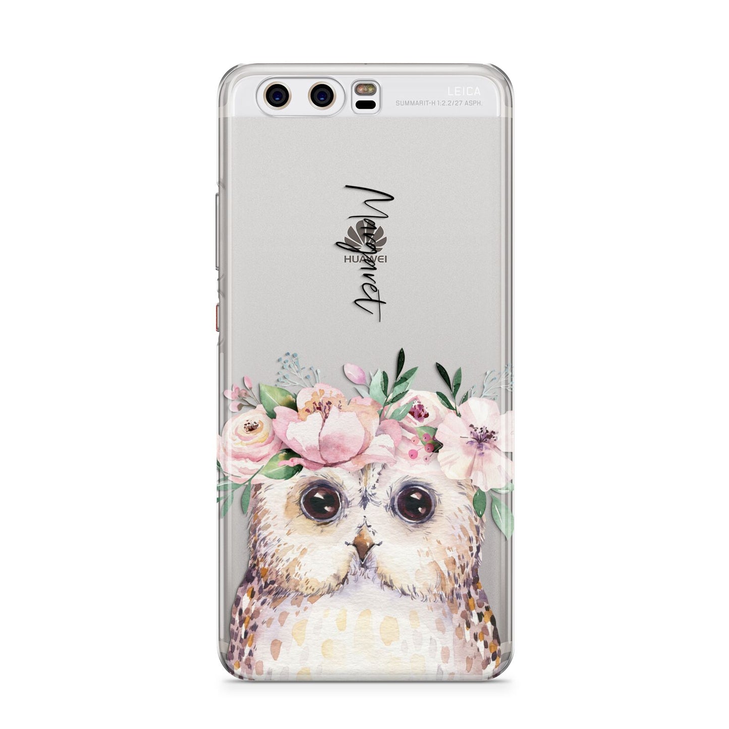 Personalised Name Owl Huawei P10 Phone Case