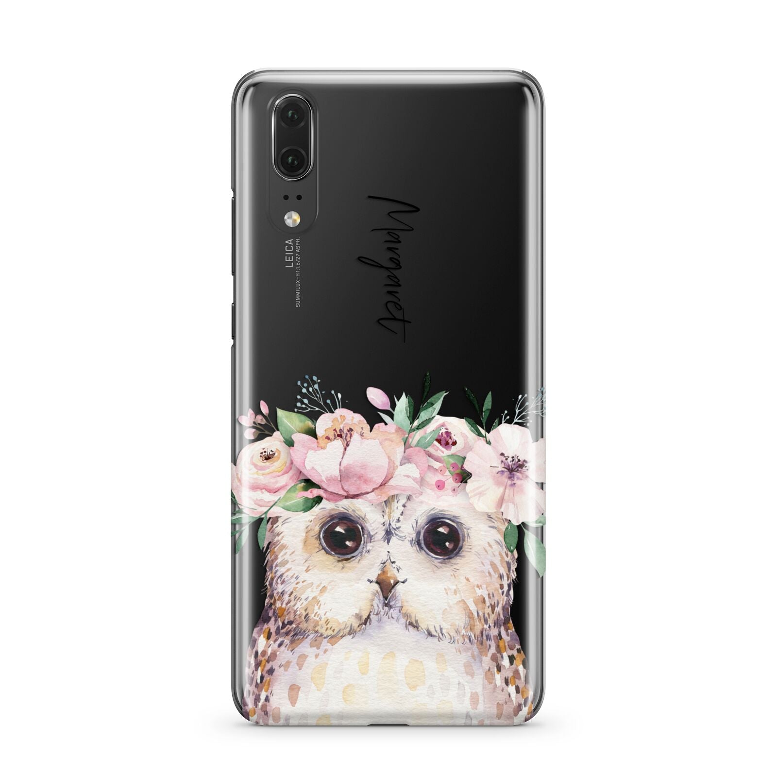 Personalised Name Owl Huawei P20 Phone Case