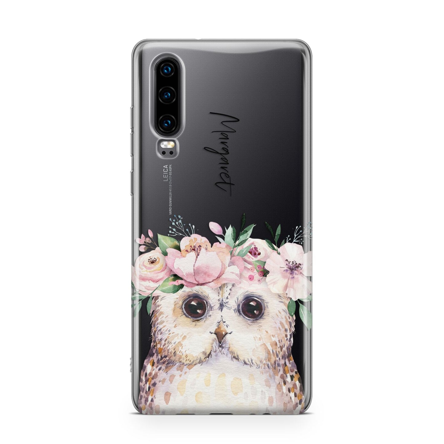 Personalised Name Owl Huawei P30 Phone Case