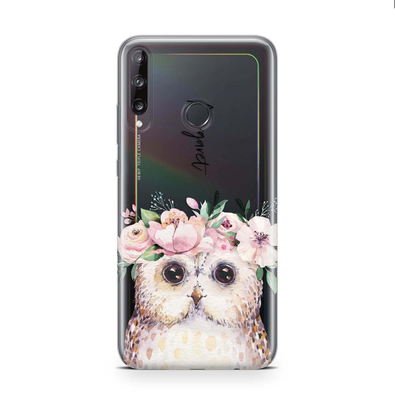 Personalised Name Owl Huawei P40 Lite E Phone Case