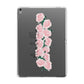 Personalised Name Pink Roses Apple iPad Grey Case
