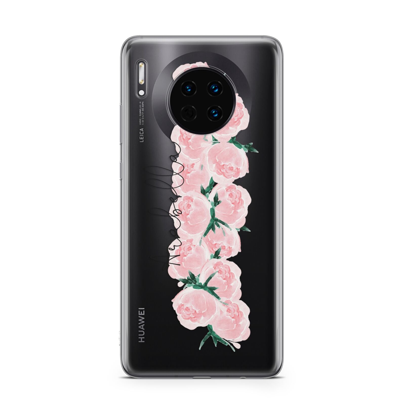 Personalised Name Pink Roses Huawei Mate 30