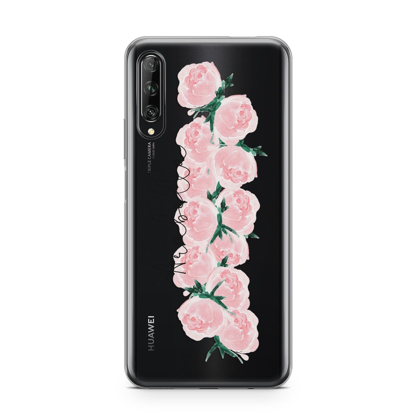 Personalised Name Pink Roses Huawei P Smart Pro 2019