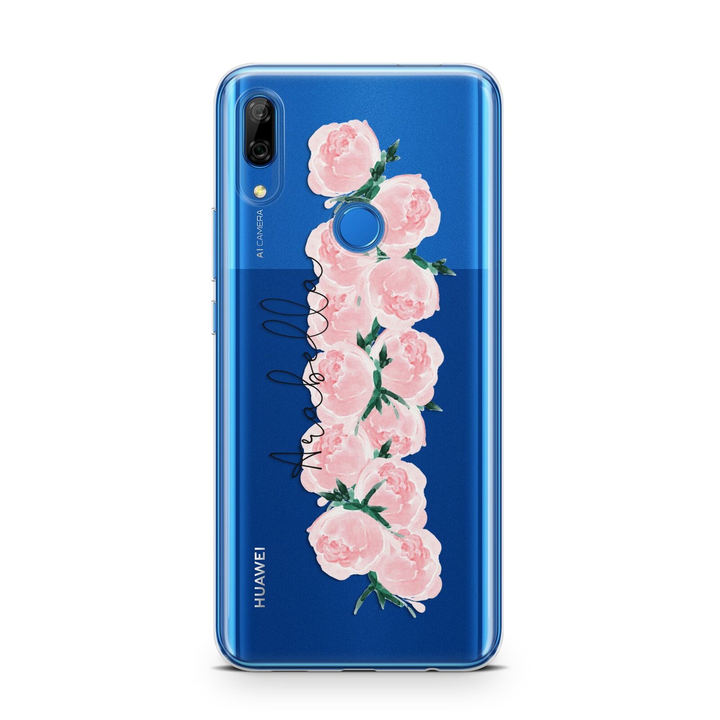 Personalised Name Pink Roses Huawei P Smart Z