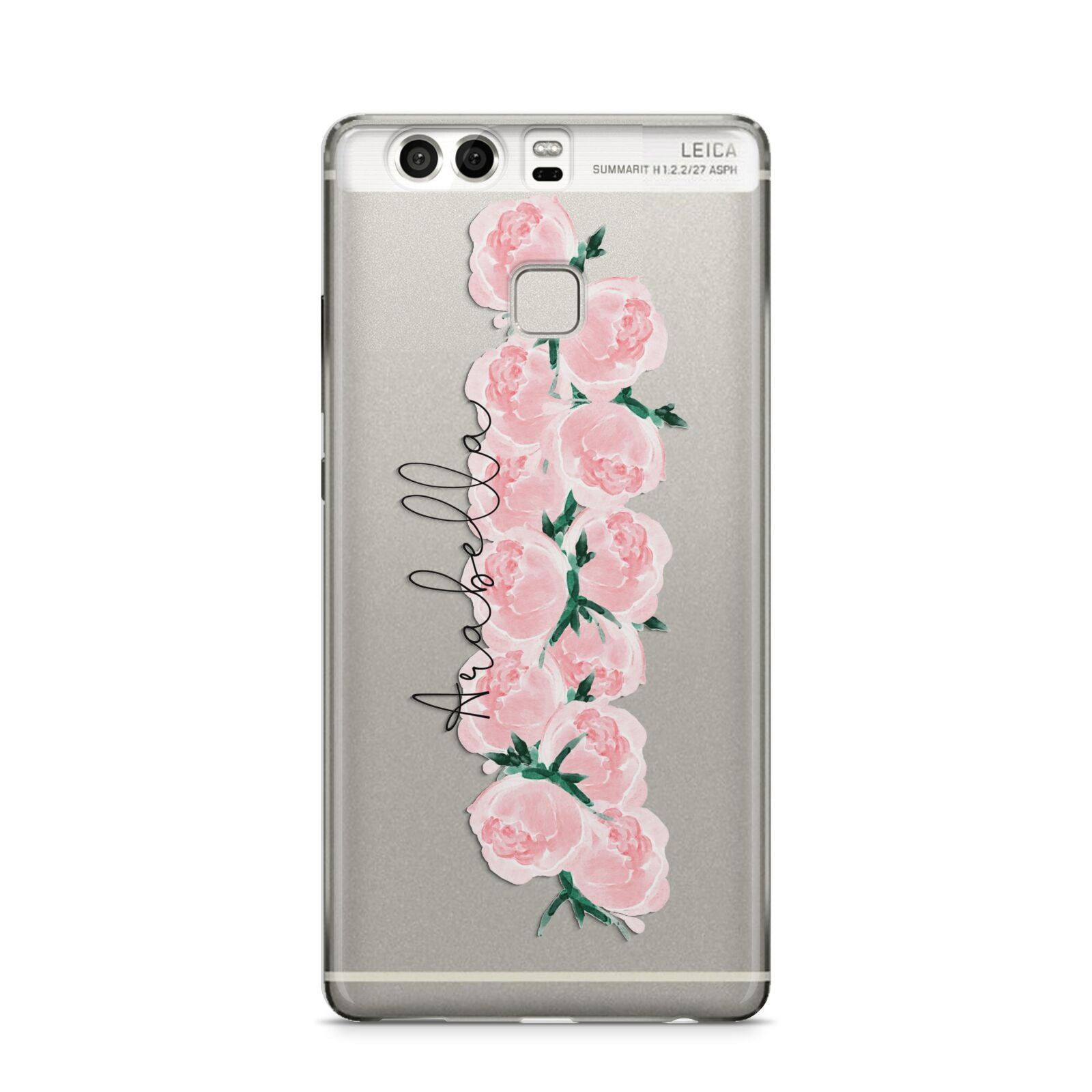 Personalised Name Pink Roses Huawei P9 Case