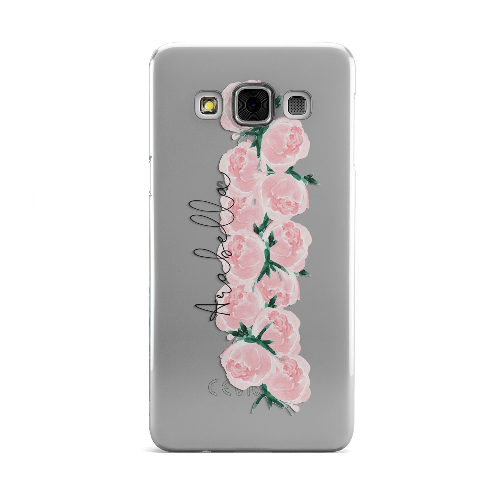 Personalised Name Pink Roses Samsung Galaxy A3 Case