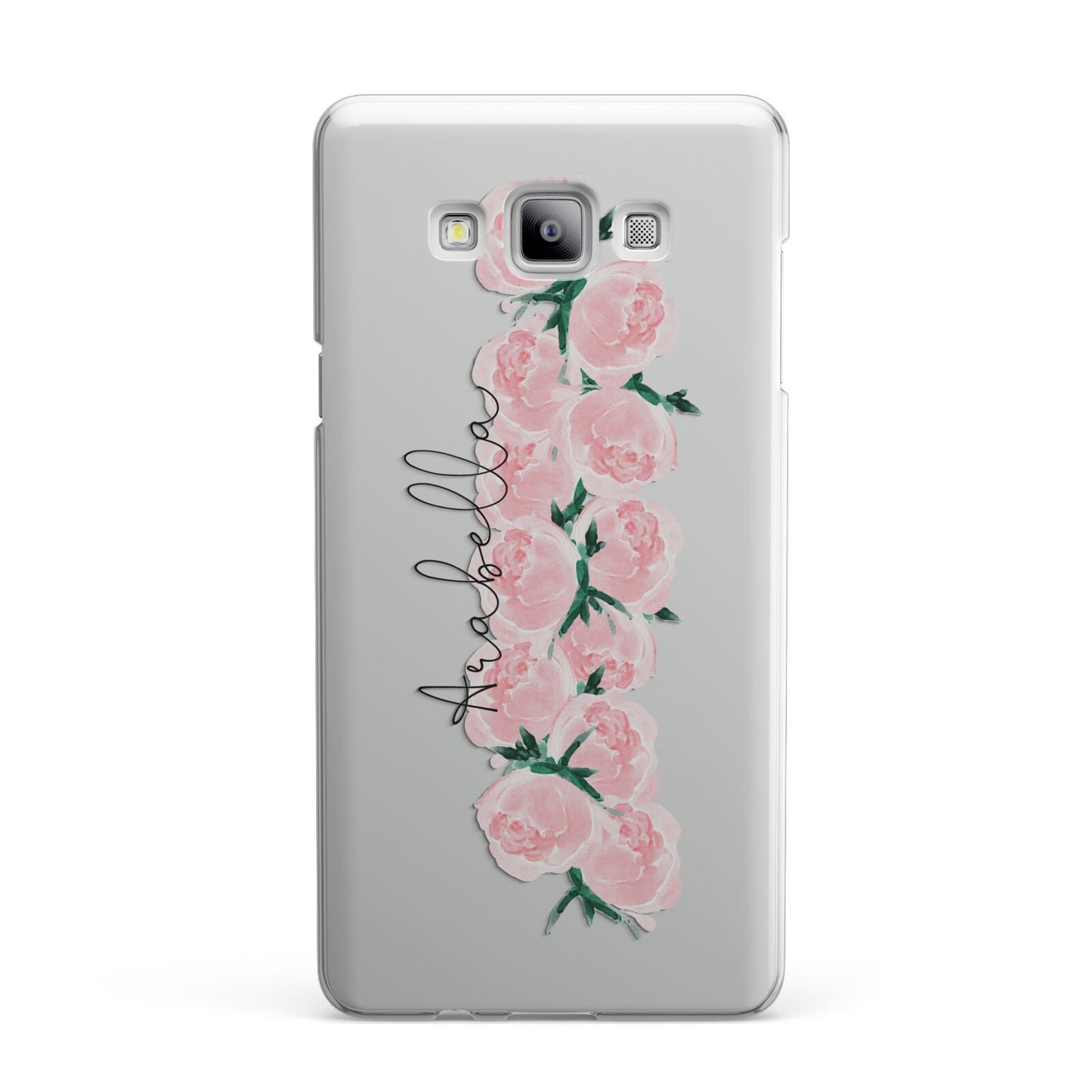 Personalised Name Pink Roses Samsung Galaxy A7 2015 Case