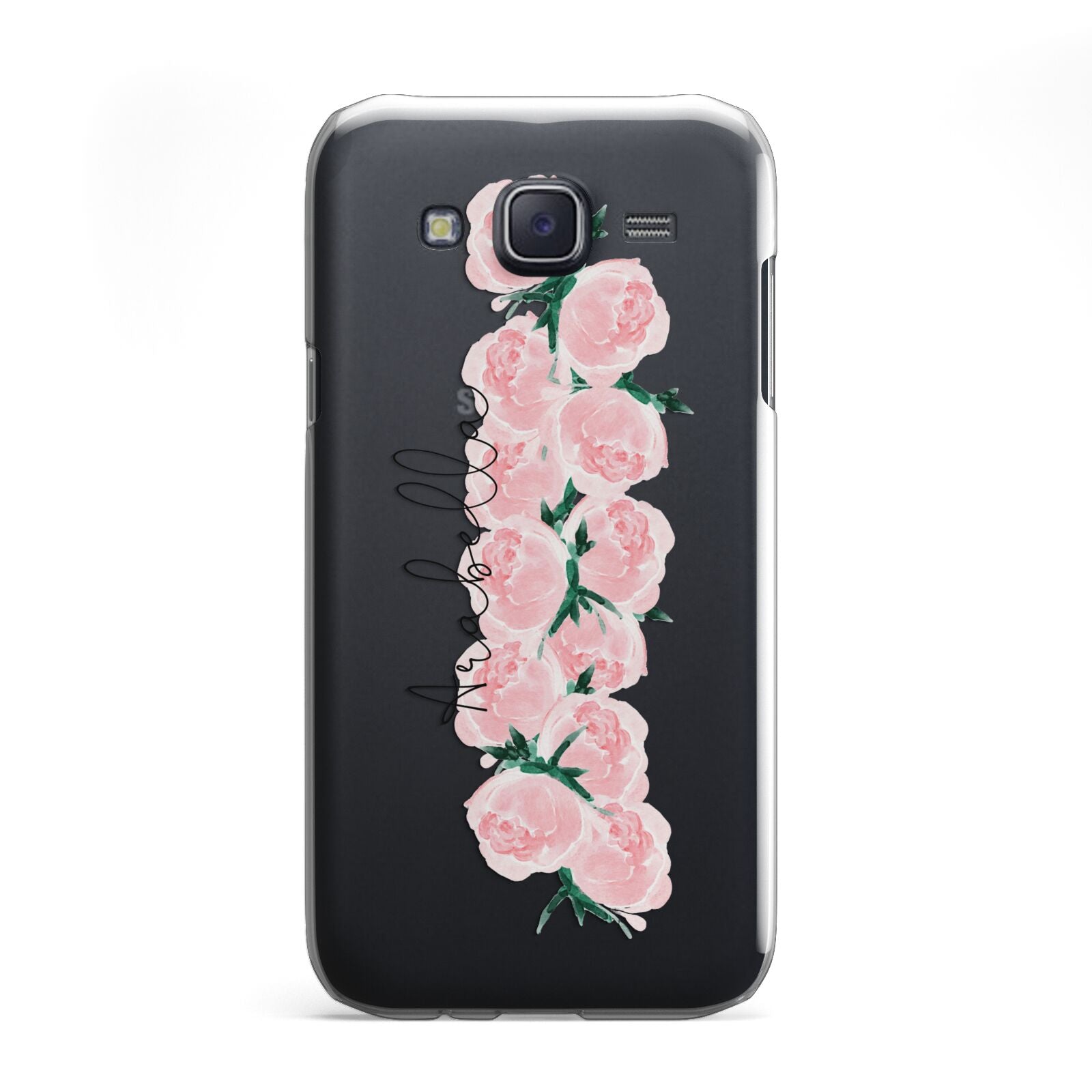 Personalised Name Pink Roses Samsung Galaxy J5 Case