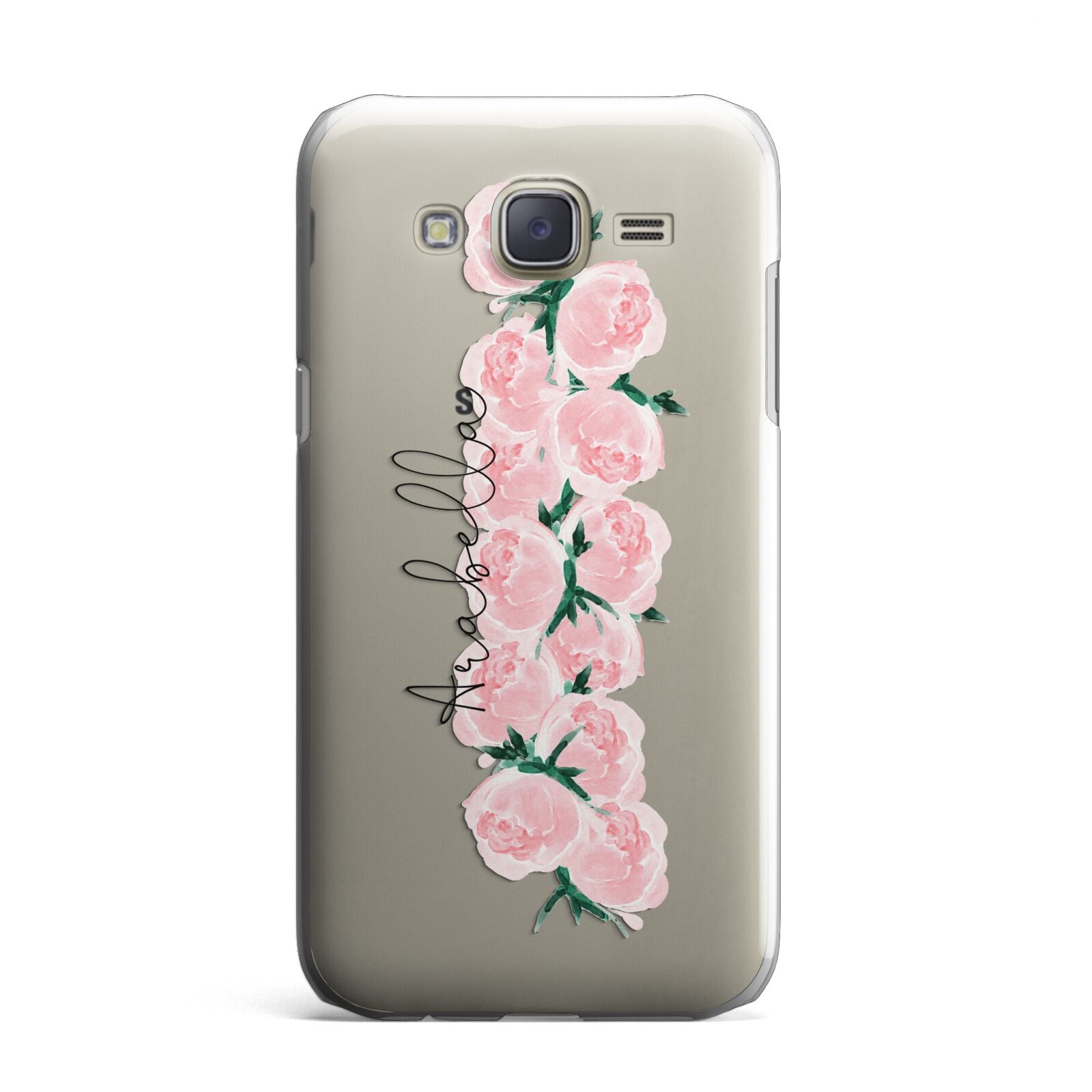 Personalised Name Pink Roses Samsung Galaxy J7 Case