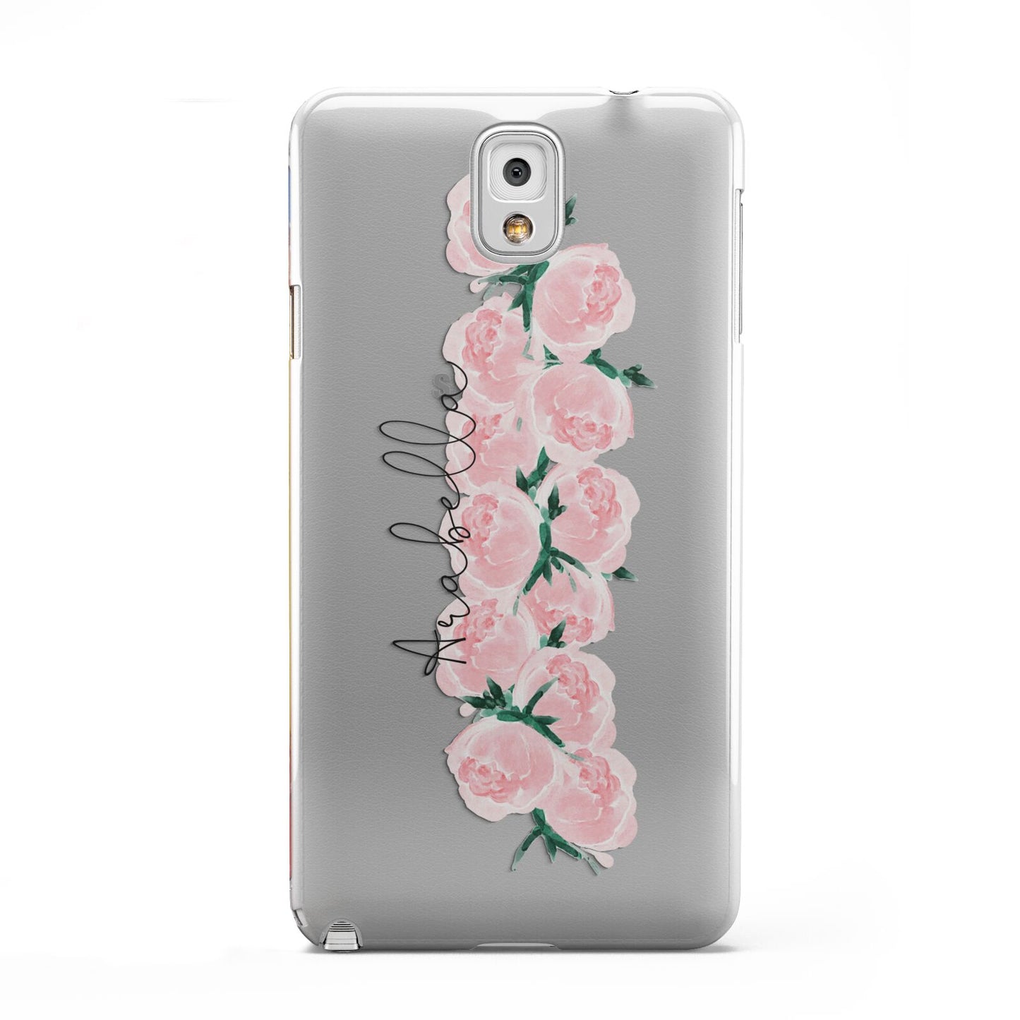 Personalised Name Pink Roses Samsung Galaxy Note 3 Case