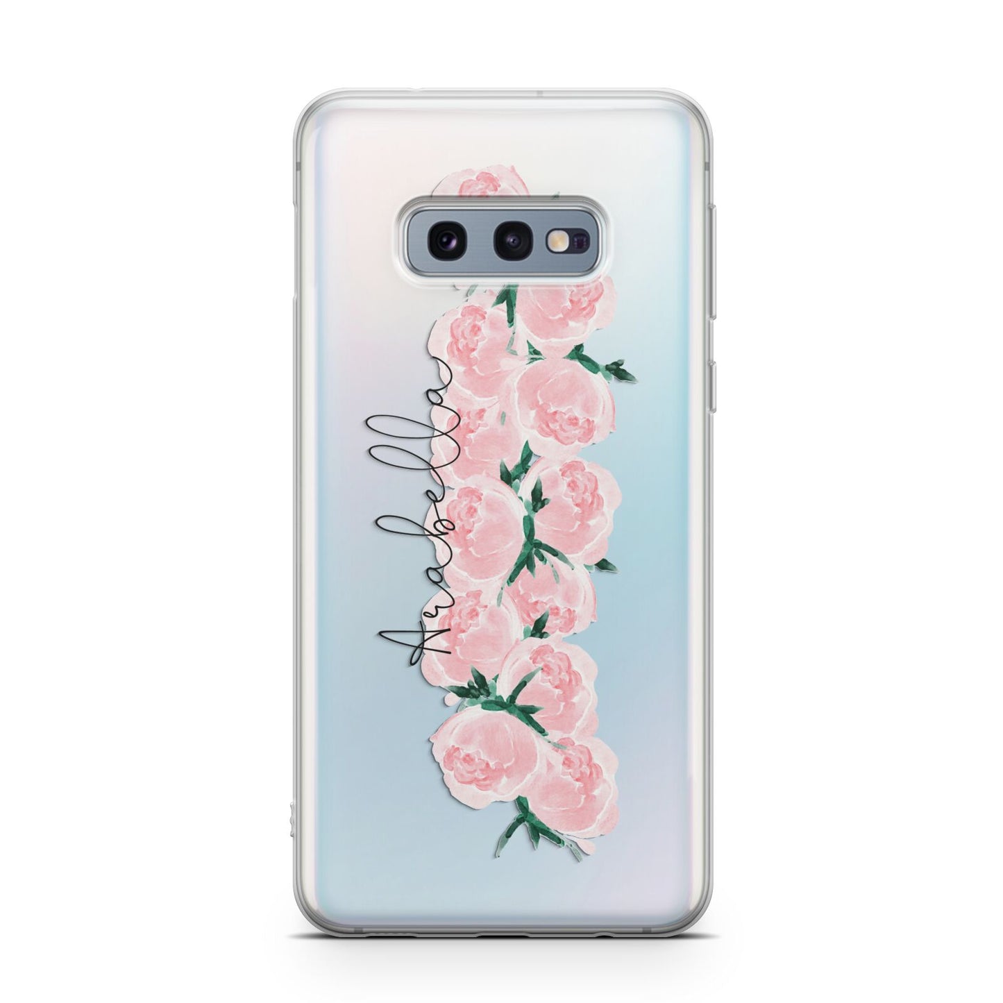 Personalised Name Pink Roses Samsung Galaxy S10E Case