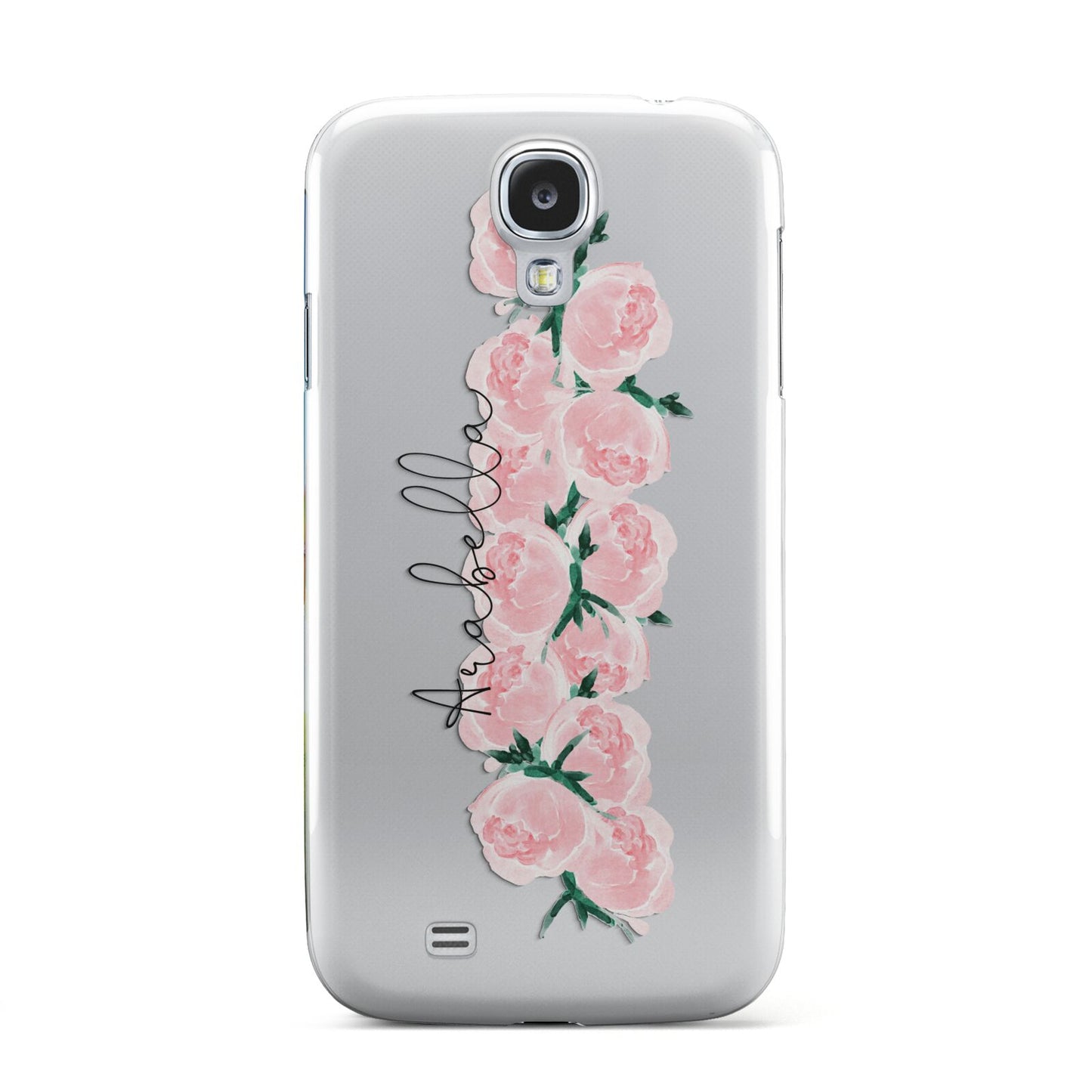 Personalised Name Pink Roses Samsung Galaxy S4 Case