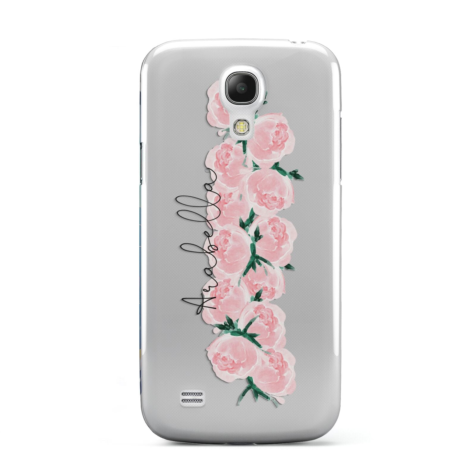 Personalised Name Pink Roses Samsung Galaxy S4 Mini Case