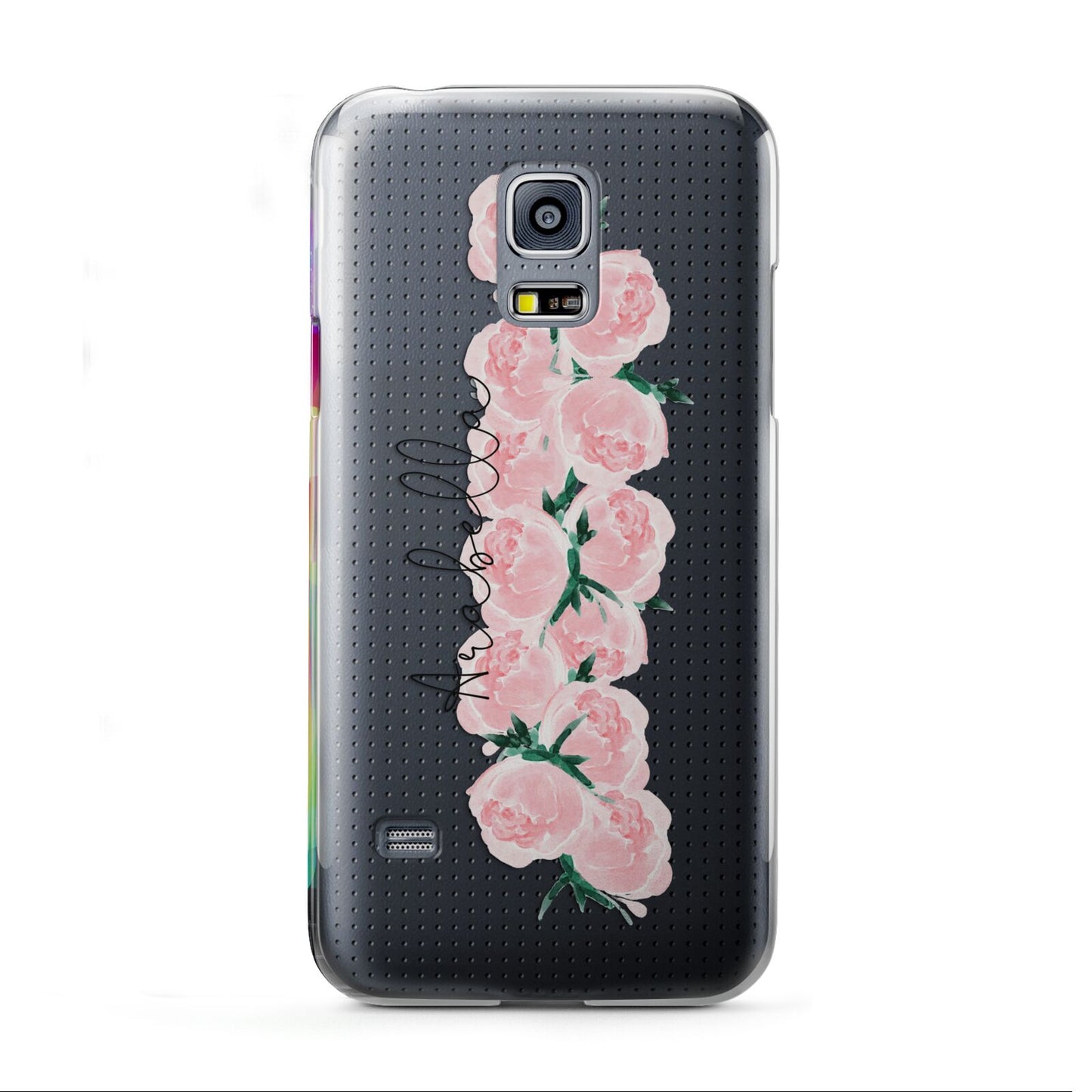 Personalised Name Pink Roses Samsung Galaxy S5 Mini Case