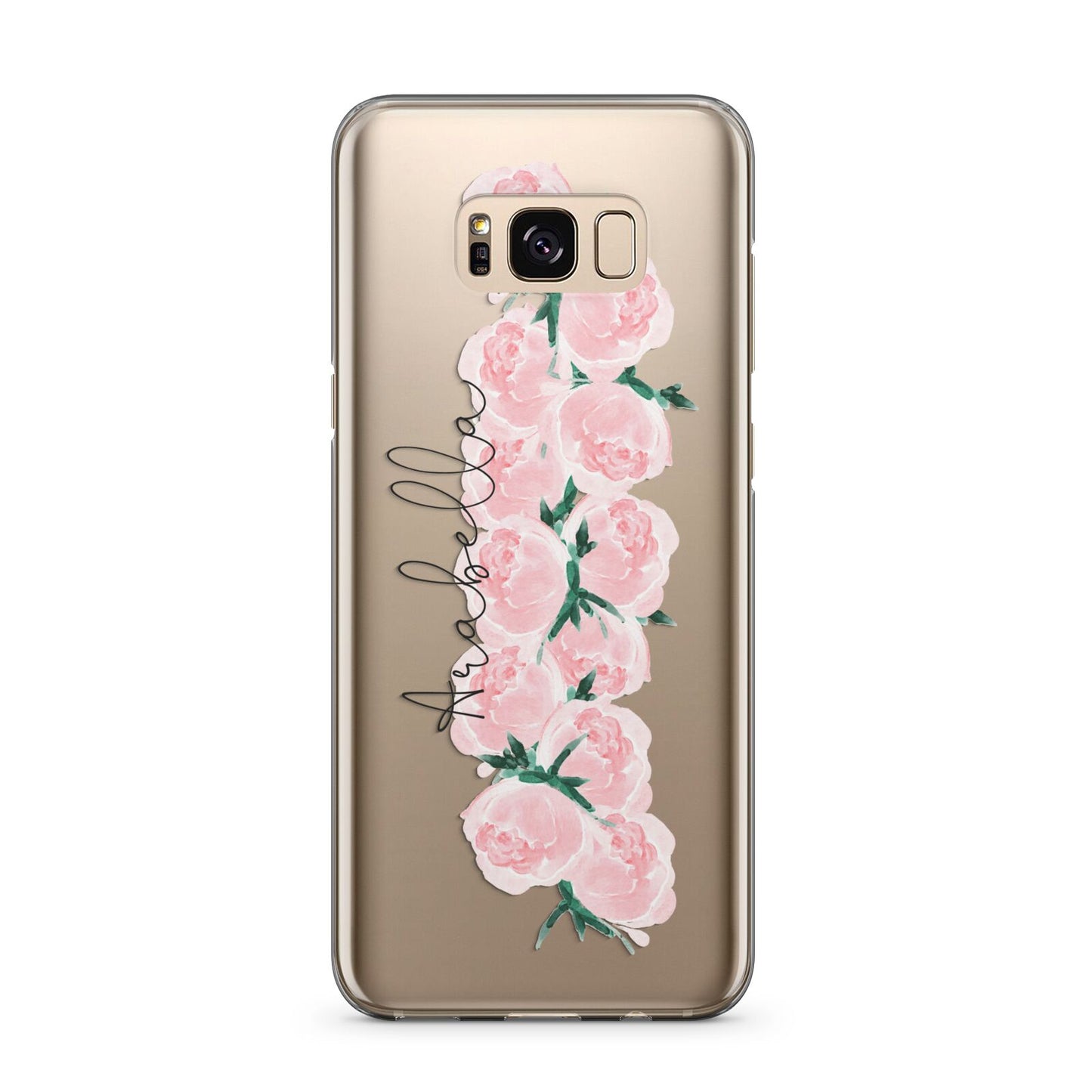 Personalised Name Pink Roses Samsung Galaxy S8 Plus Case