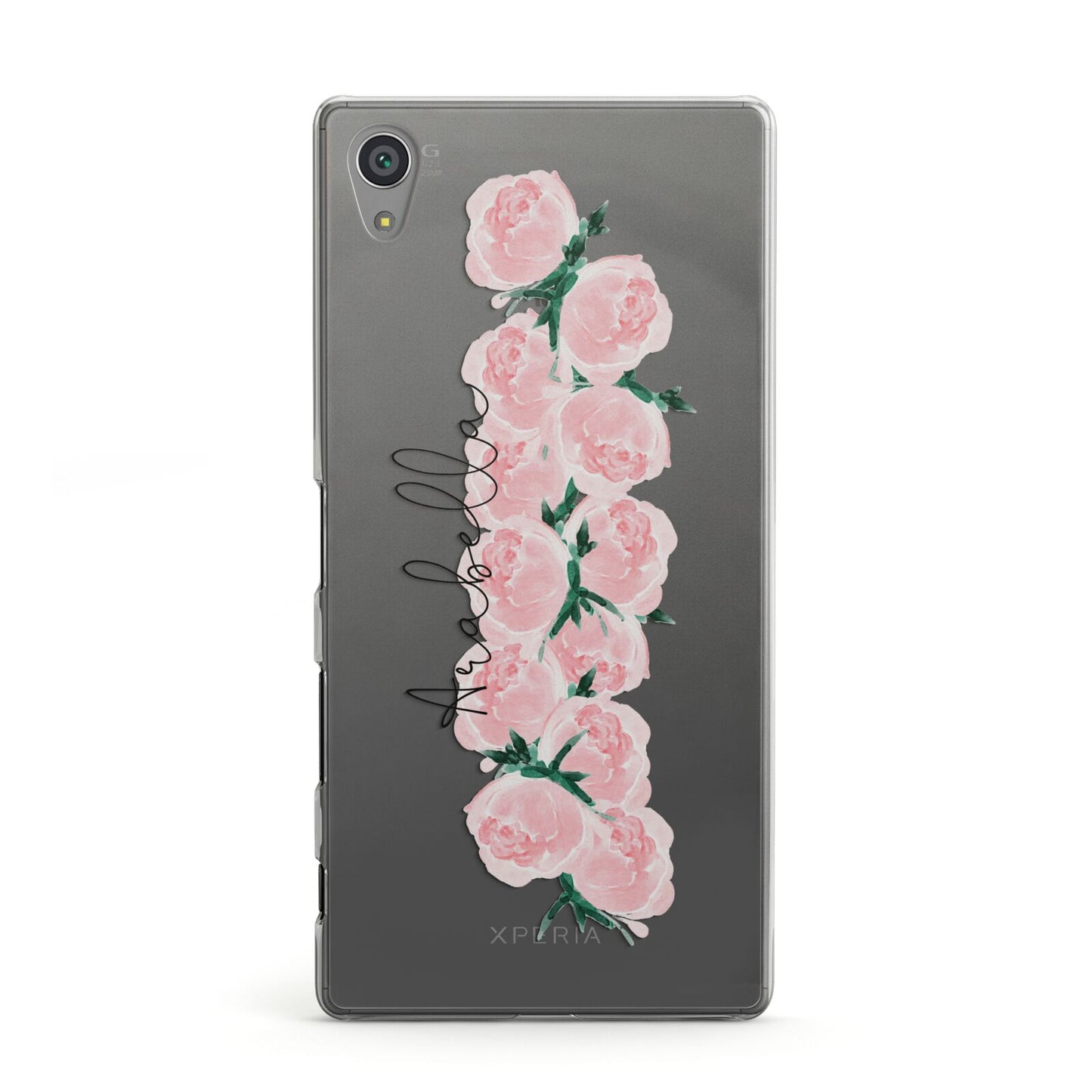 Personalised Name Pink Roses Sony Xperia Case