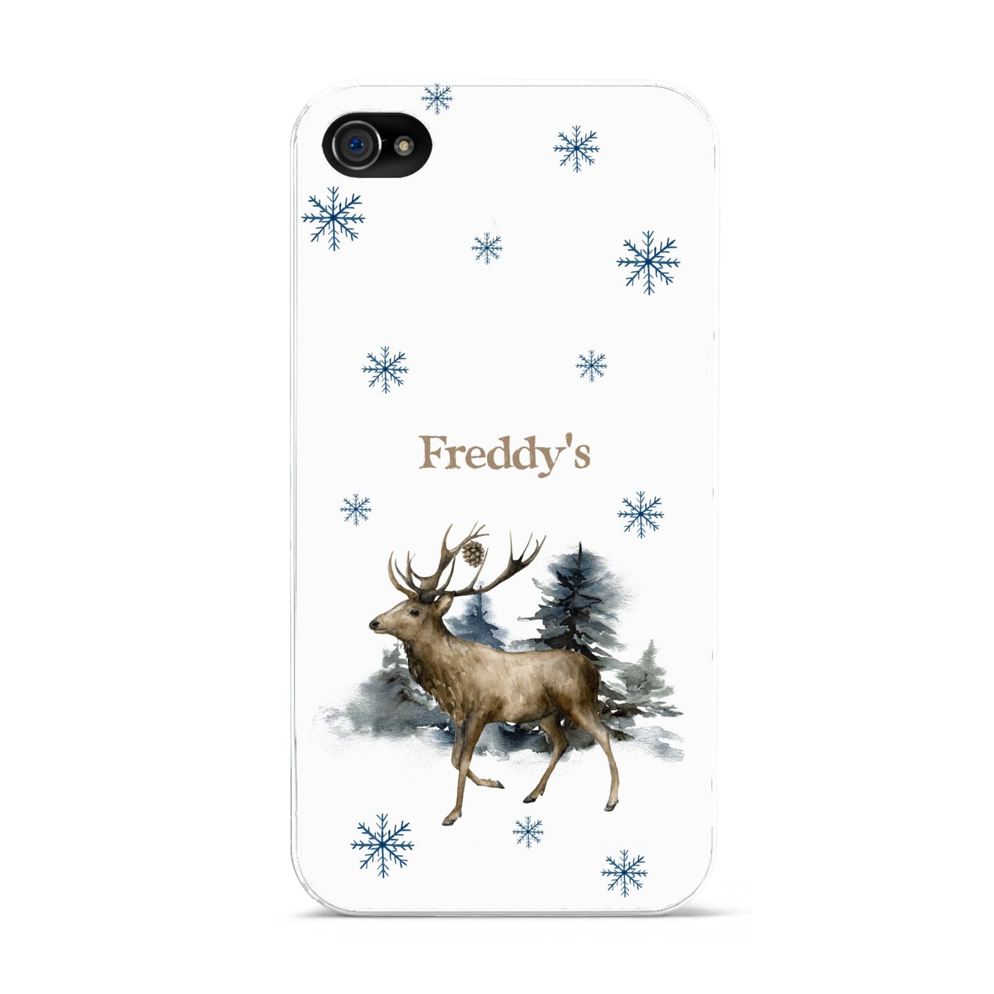 Personalised Name Reindeer Apple iPhone 4s Case